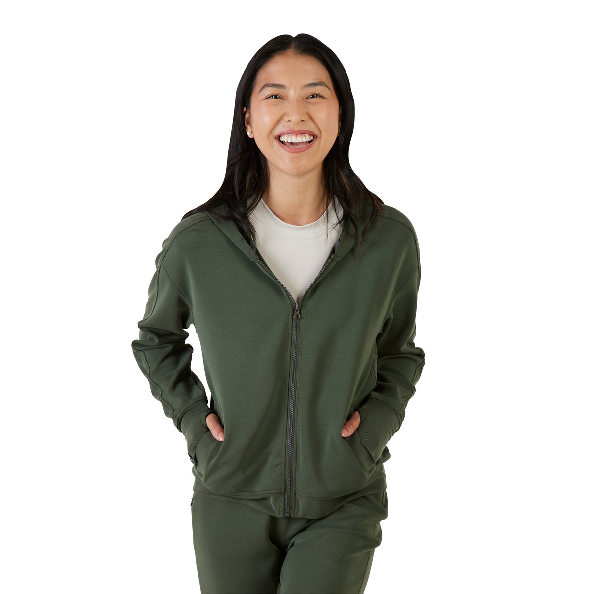Women's Comfort Zone Super Soft Modal Blend Full Zip Hoodie