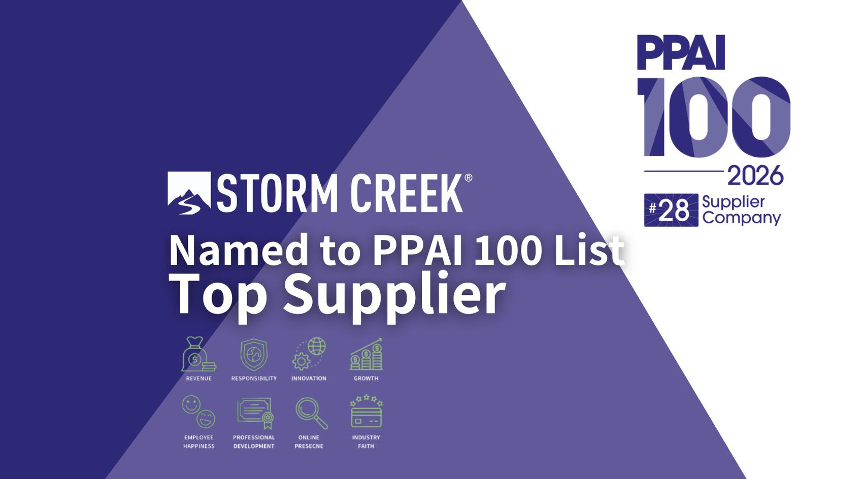 Storm Creek Named #28 on the 2026 PPAI 100 List