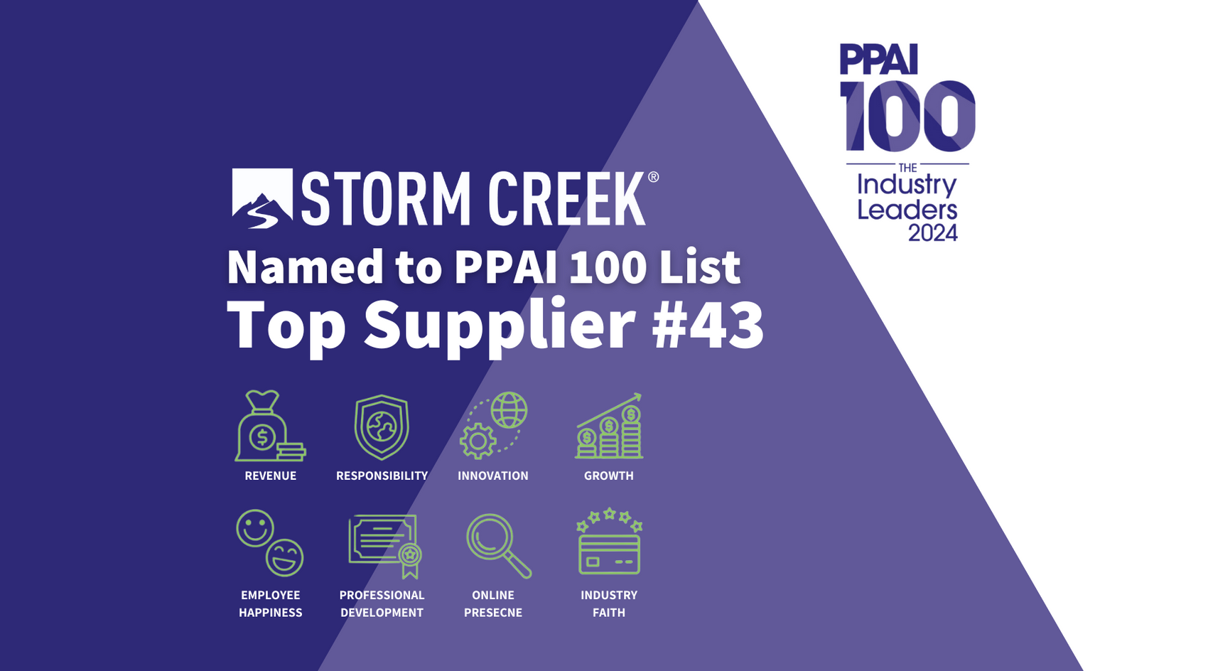 As Seen In PPAI 100: 2024 | Supplier No. 43: Storm Creek