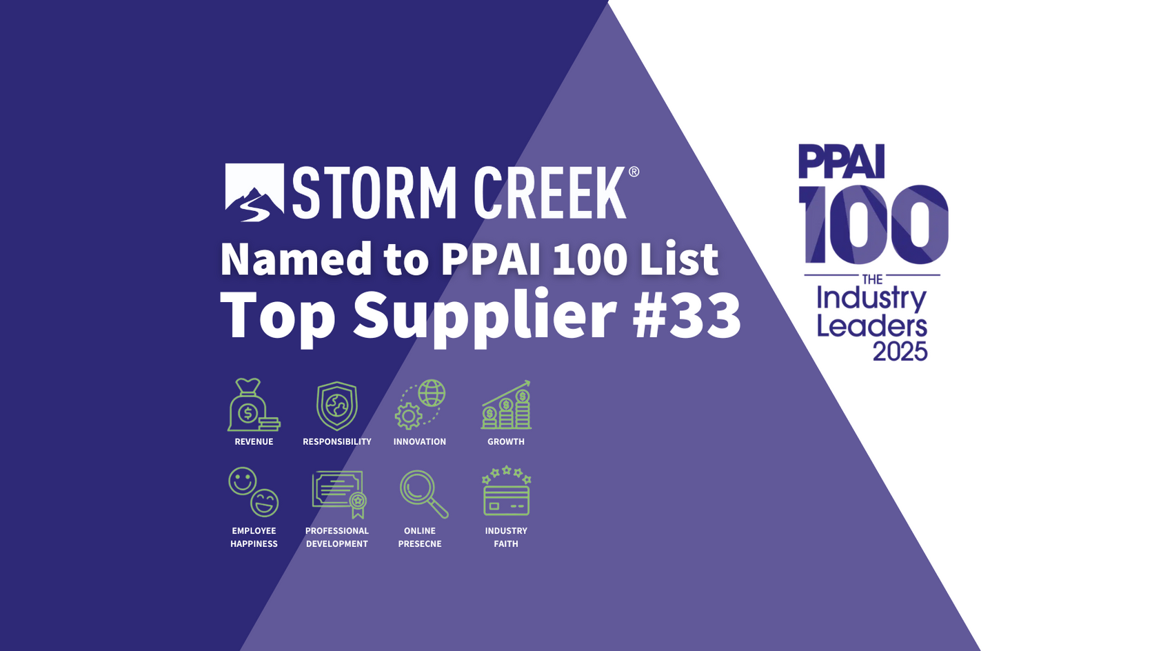 As Seen In PPAI: Storm Creek Named #33 on the 2025 PPAI 100 List