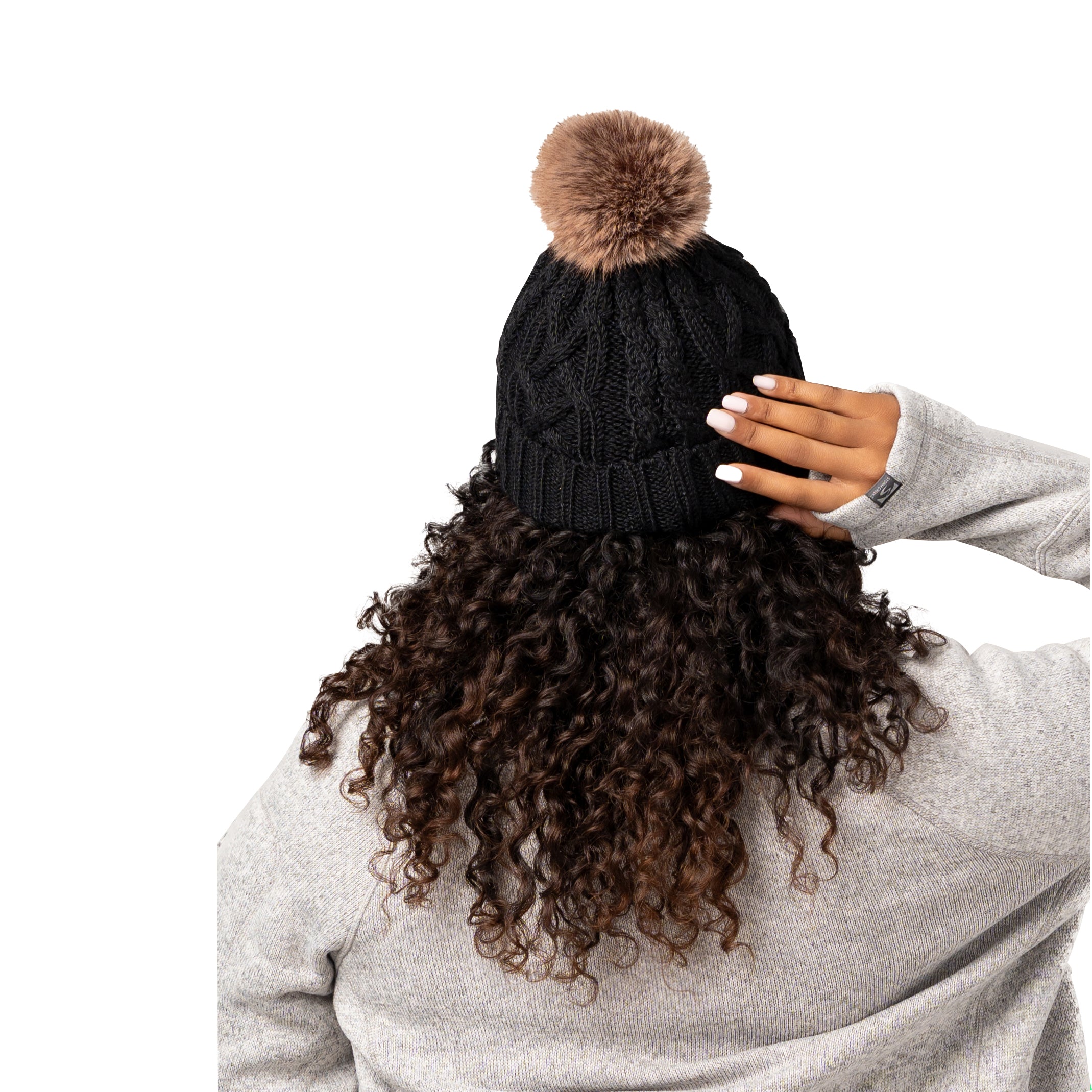 Women's Show Off Cable Knit Pom Hat – Storm Creek Distributor Site