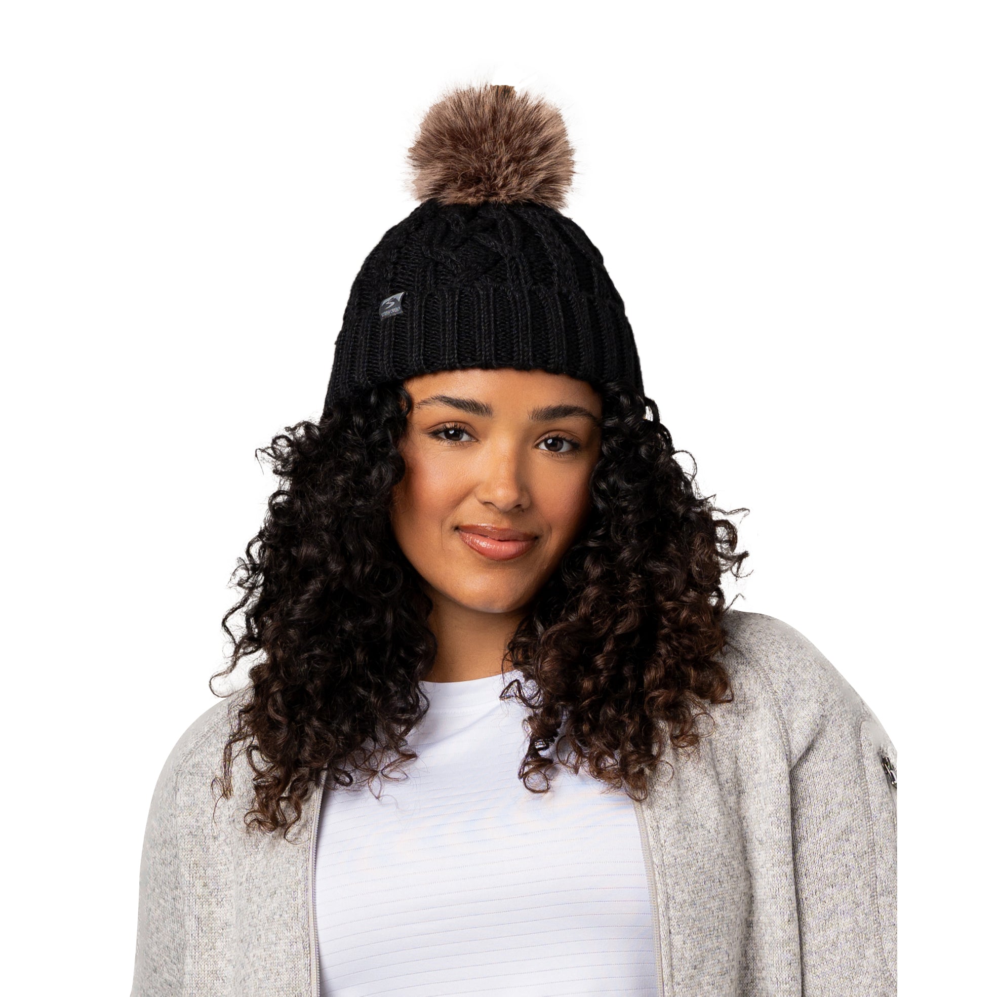 Women's Show Off Cable Knit Pom Hat – Storm Creek Distributor Site