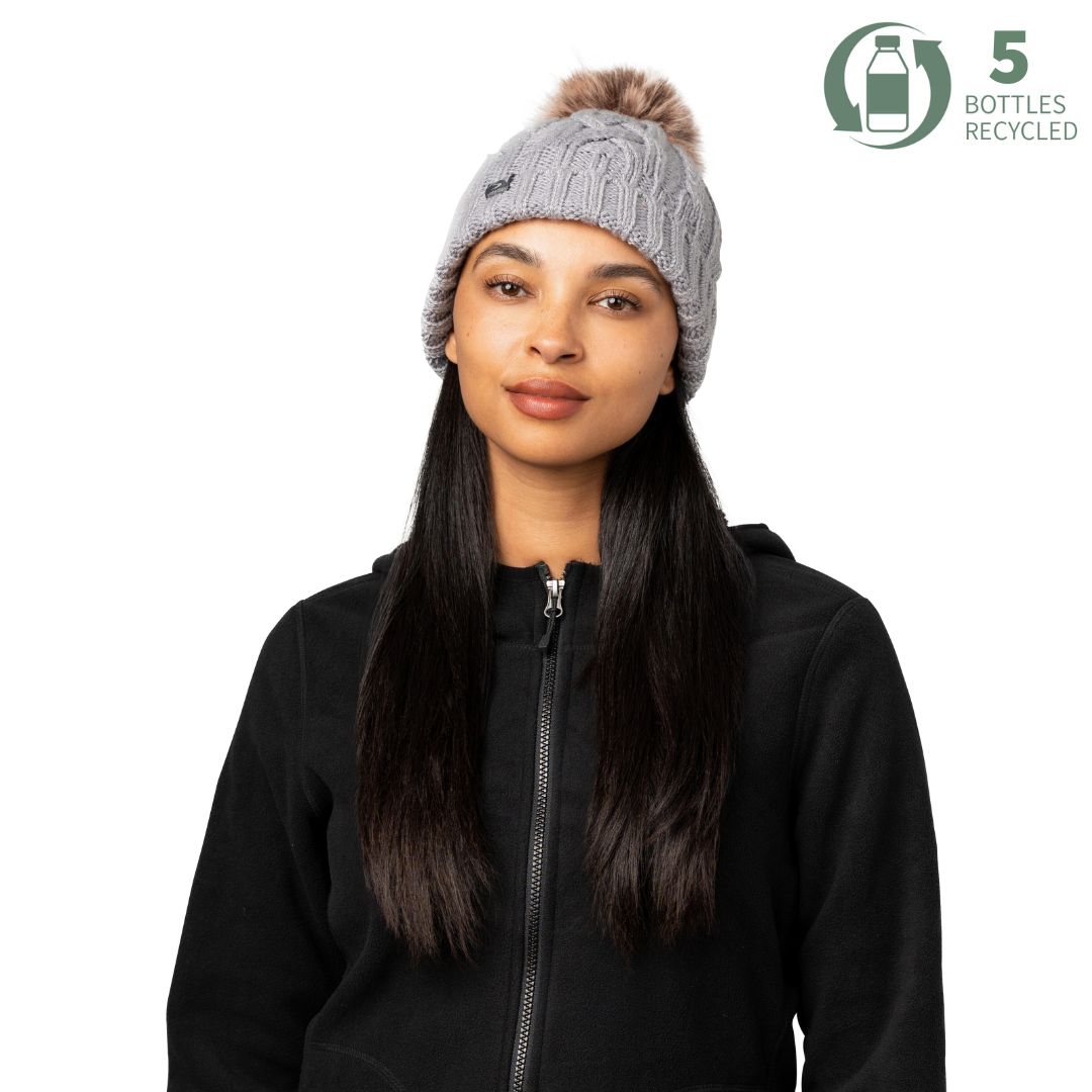Women's Show Off Cable Knit Pom Hat – Storm Creek Distributor Site