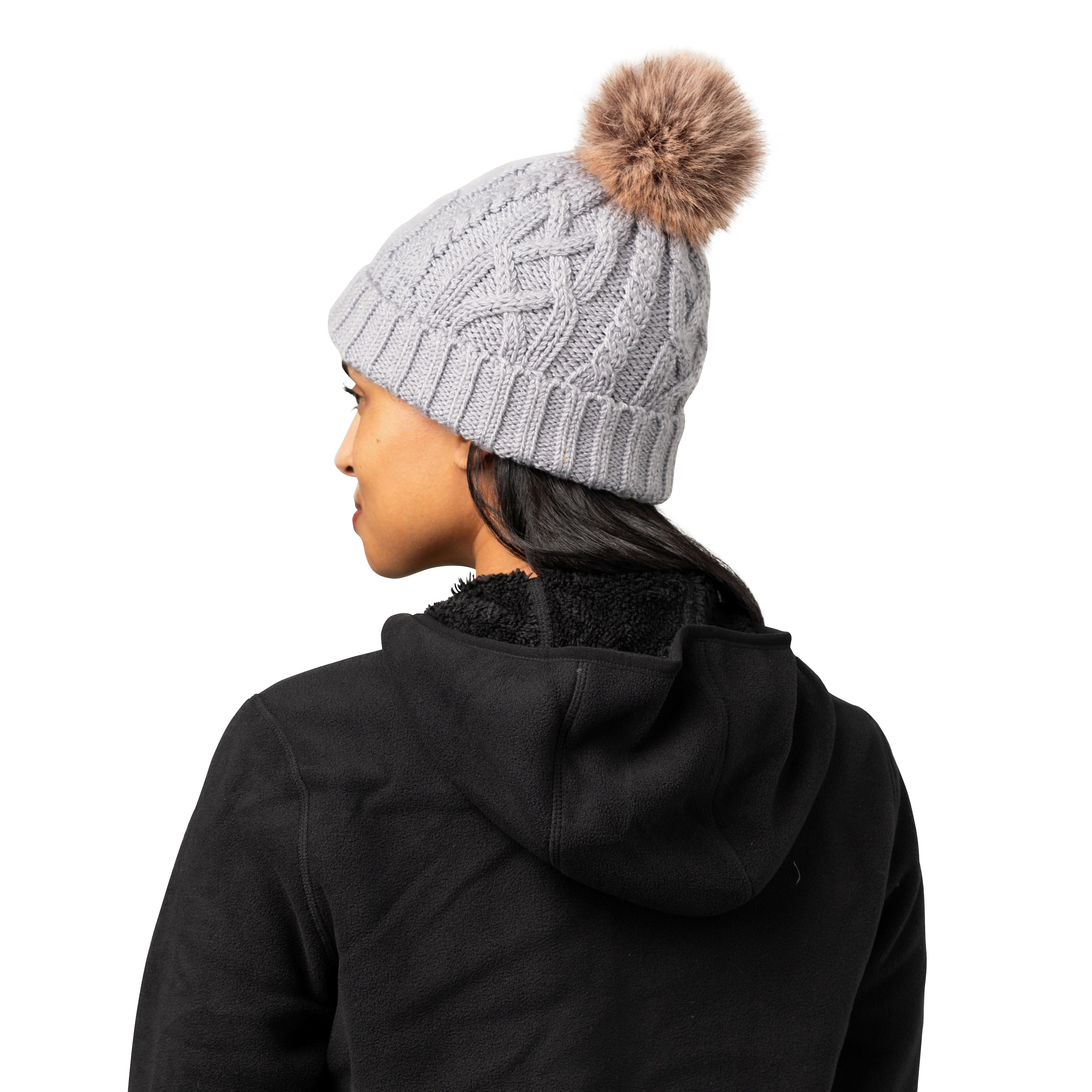 Women's Show Off Cable Knit Pom Hat – Storm Creek Distributor Site