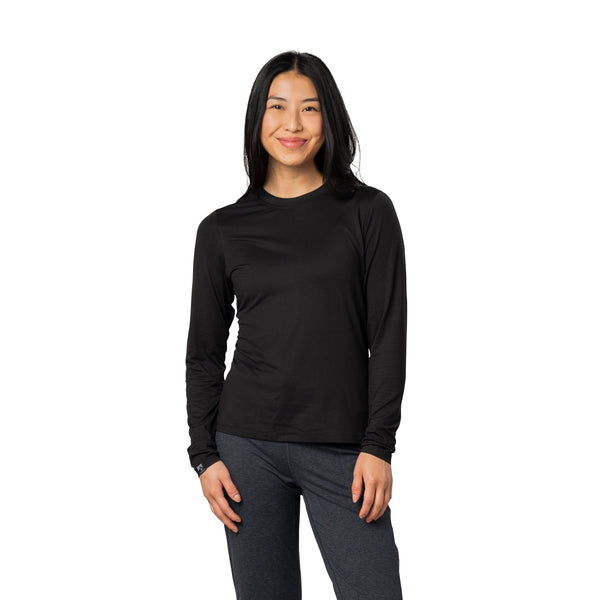 Women's Varsity High Stretch Fitted Long Sleeve T-shirt