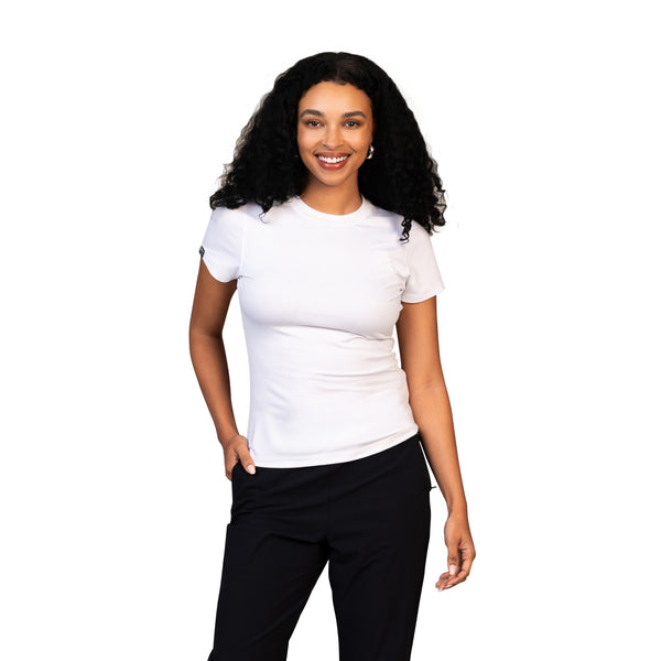 Women's Varsity High Stretch Fitted Short Sleeve T-shirt