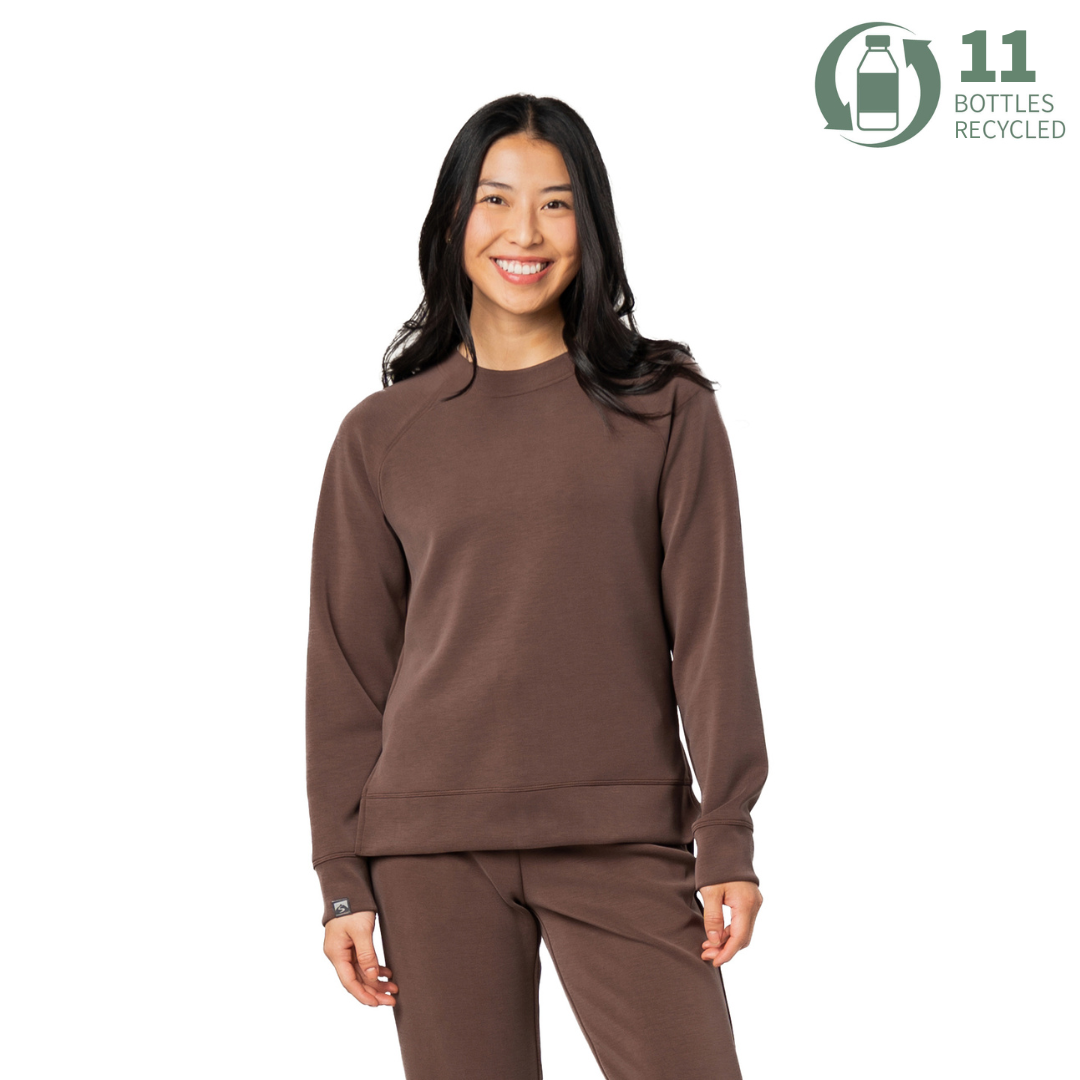 Women's Comfort Zone Super Soft Modal Blend Crew Neck – Storm Women's Comfort Zone Super Soft Modal Blend Crew Neck – Storm