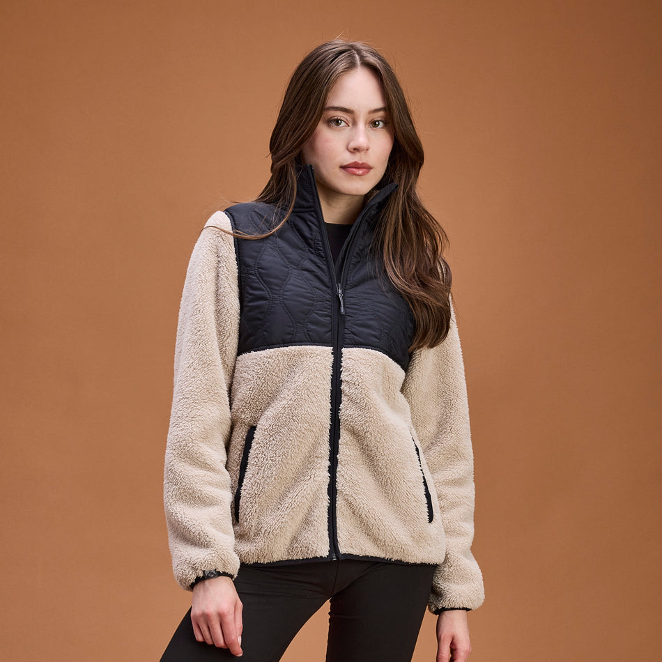 Women's Quilted Teddy Fleece Jacket