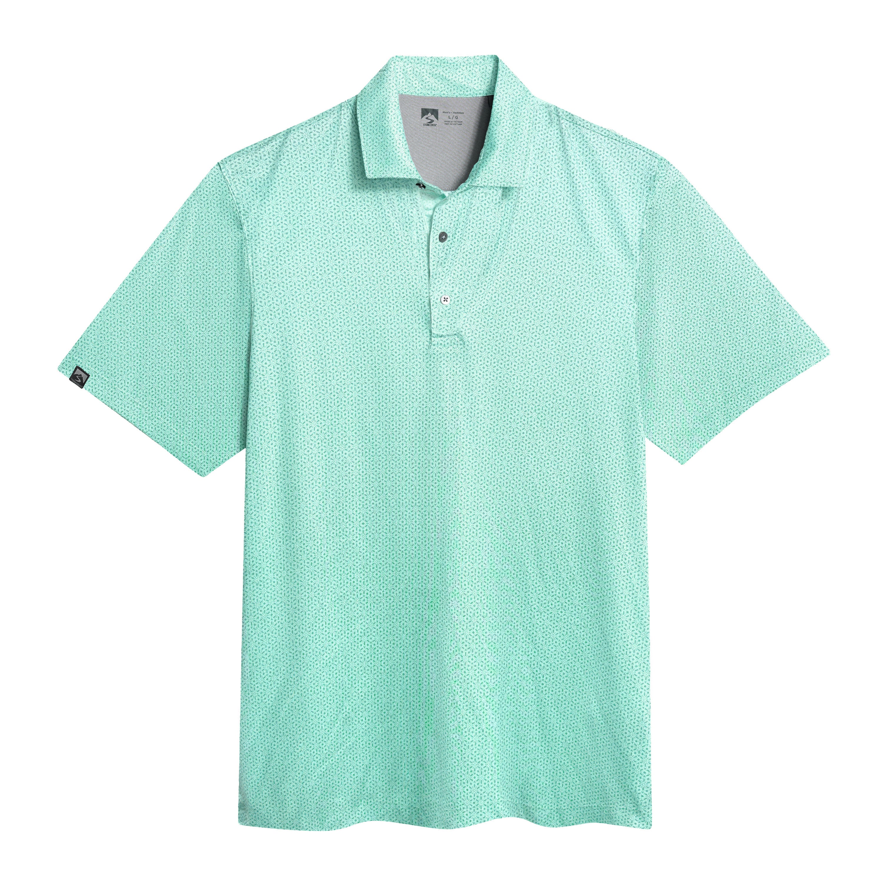 Men's Vacationer Printed Short Sleeve Polo – Storm Creek