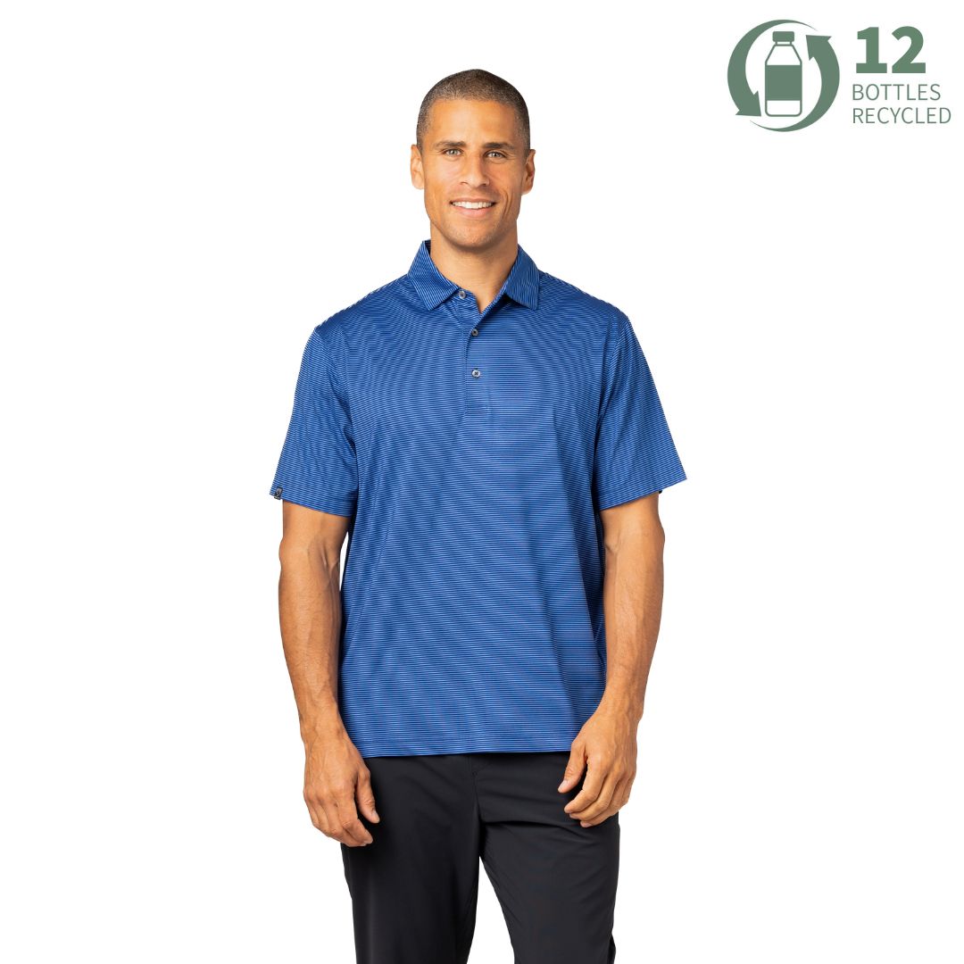 Men's Optimist II Microstripe Short Sleeve Polo – Storm Creek