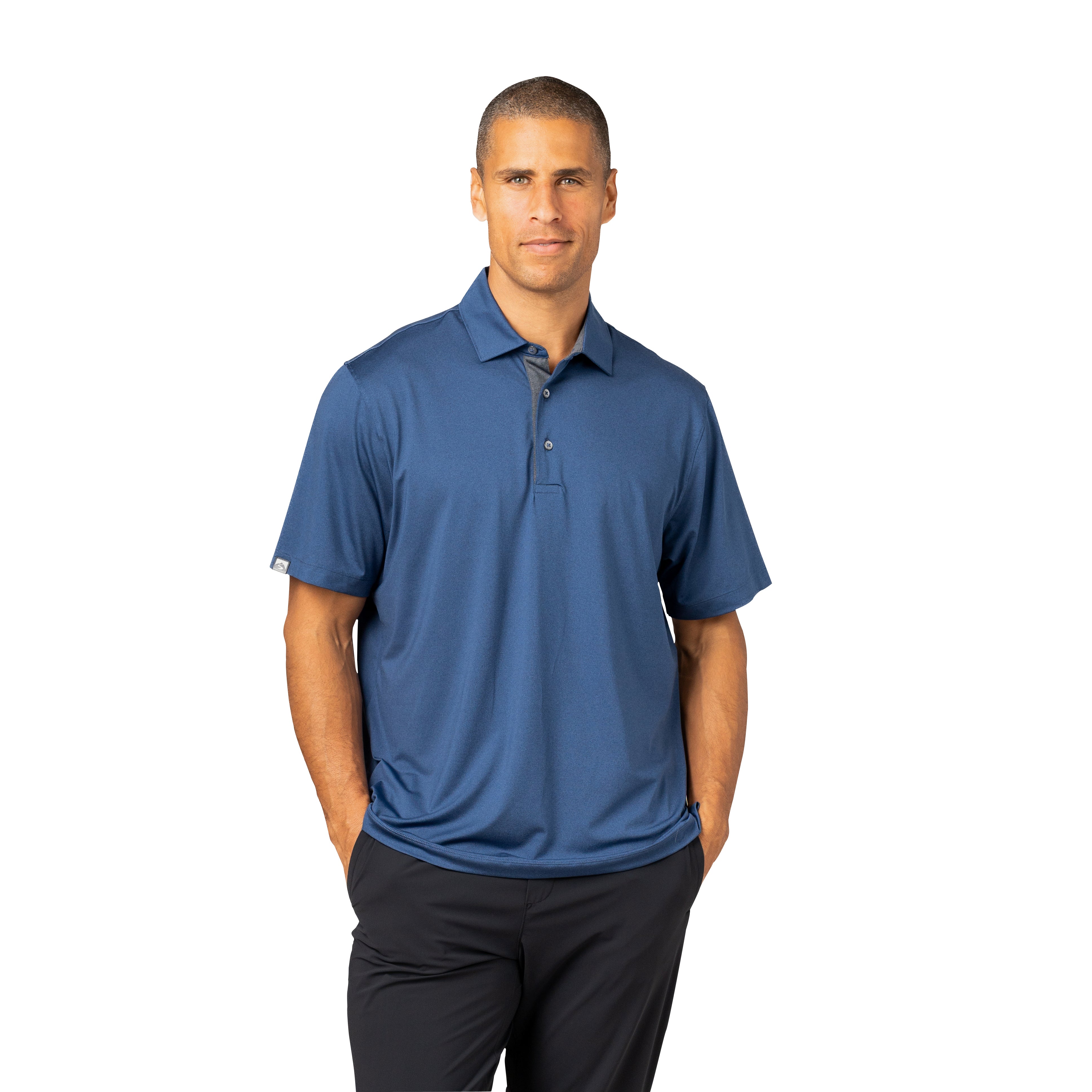 B*B様 Polo by Ralph Lauren ディアスキン　シャツ Men's Visionary III Solid Short Sleeve Polo – Storm Creek