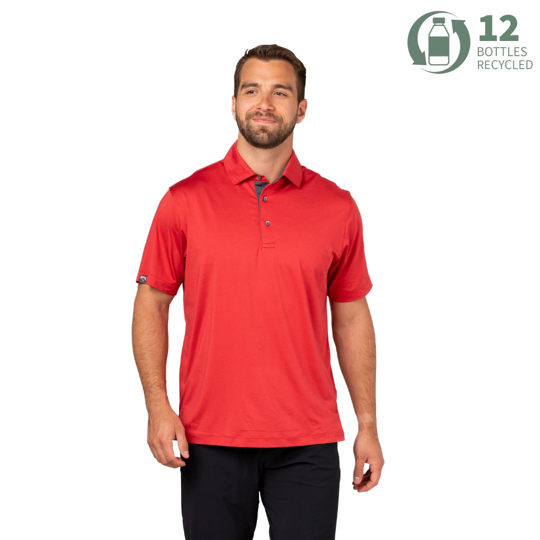 endlessmade poloシャツ Men's Visionary III Solid Short Sleeve Polo – Storm Creek