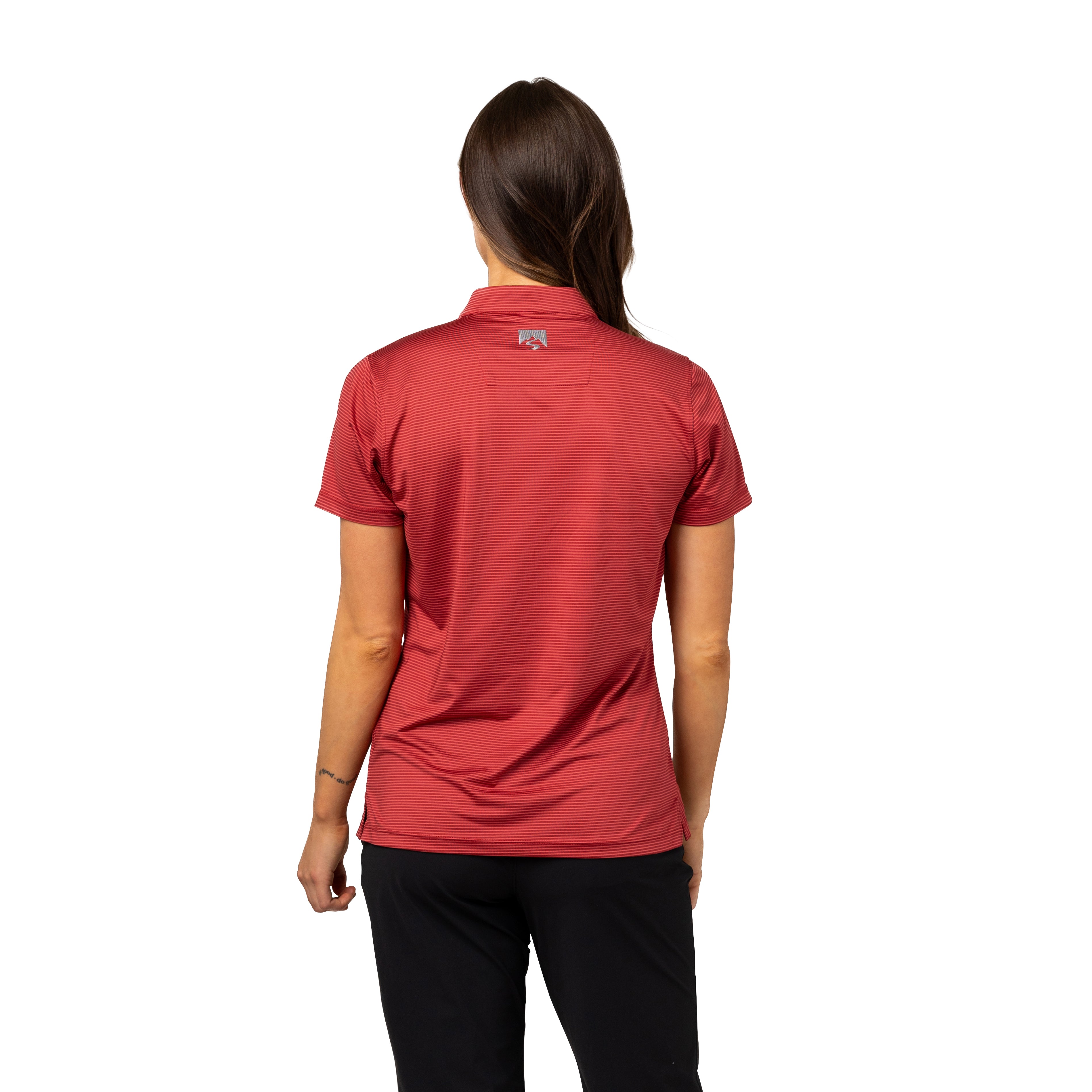 トップス Hys girl back print s/s polo shirt Women's Optimist II Microstripe Short Sleeve Polo – Storm Creek