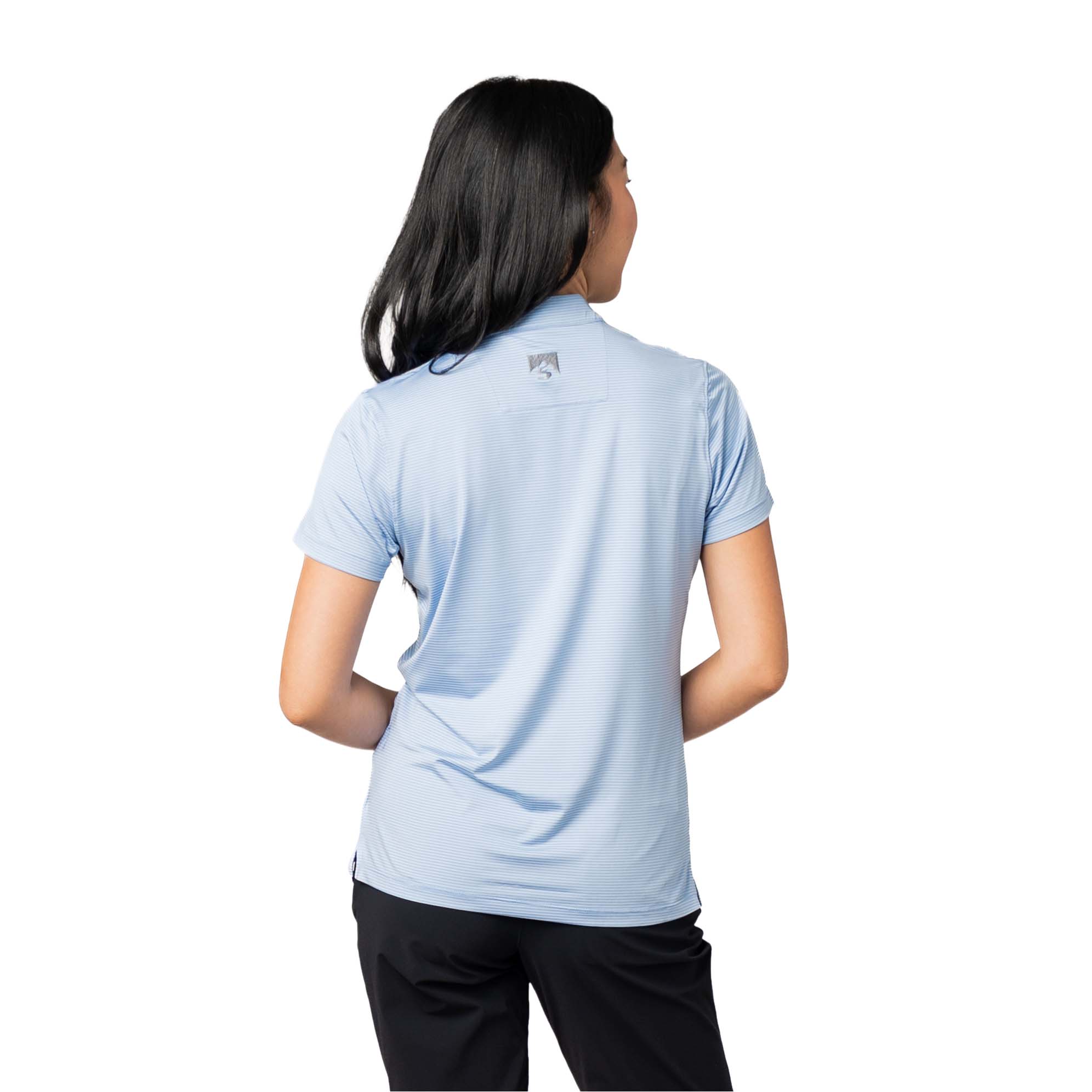 Women's Optimist II Microstripe Short Sleeve Polo – Storm Creek