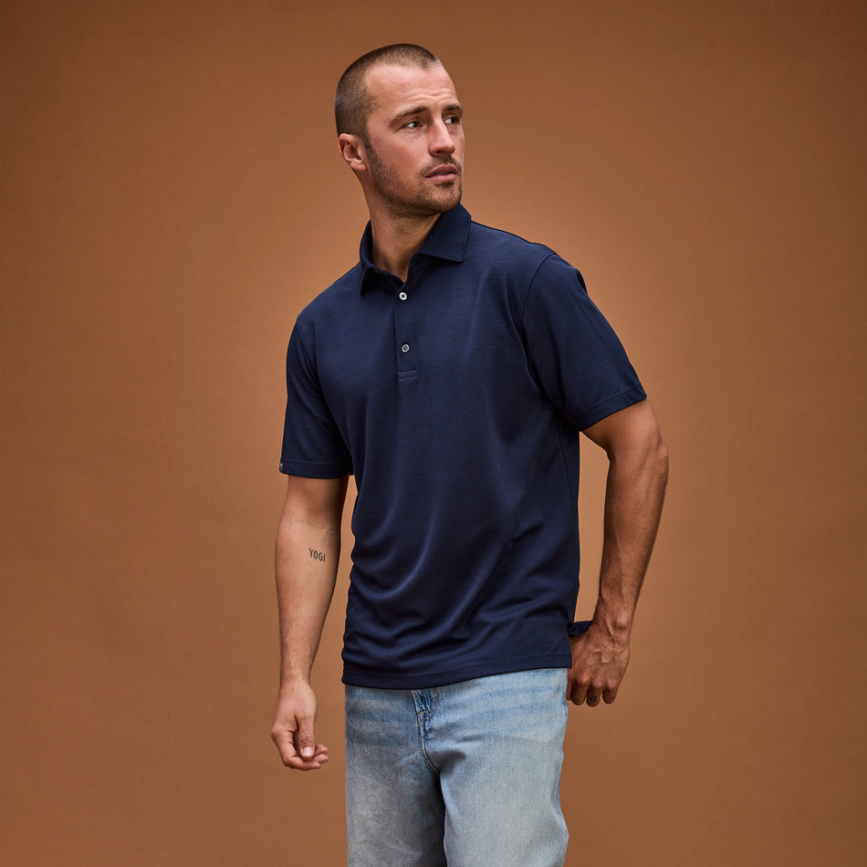 Men's Renewer Poly/Lyocell Blend Short Sleeve Polo - SALE