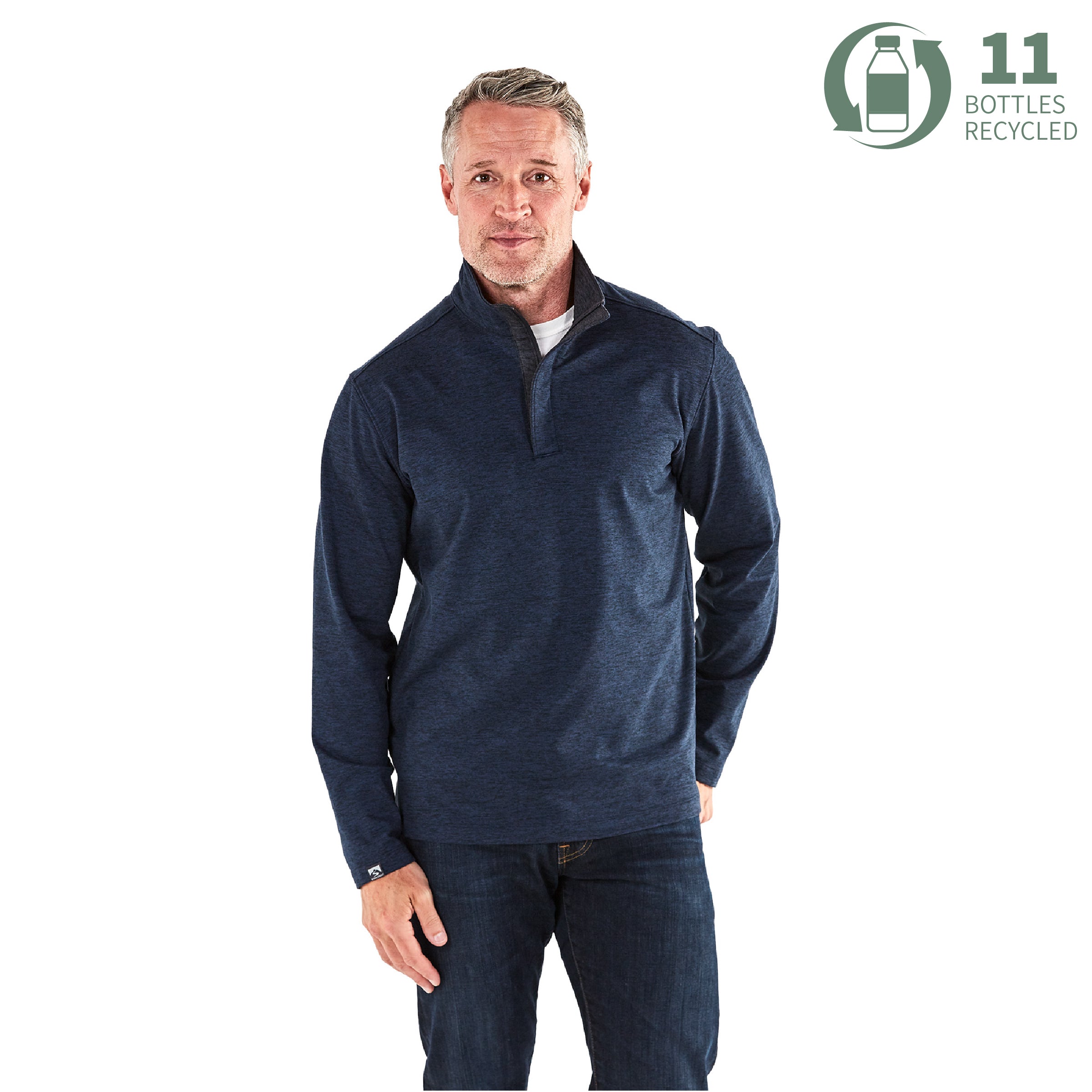 MEN'S DEEP SEA BLUE SIDEKICK 1/4 ZIP main image 1