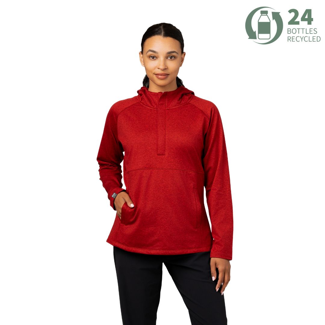 Women's Sidekick Super Soft Midweight Hooded Quarter Zip - SALE
