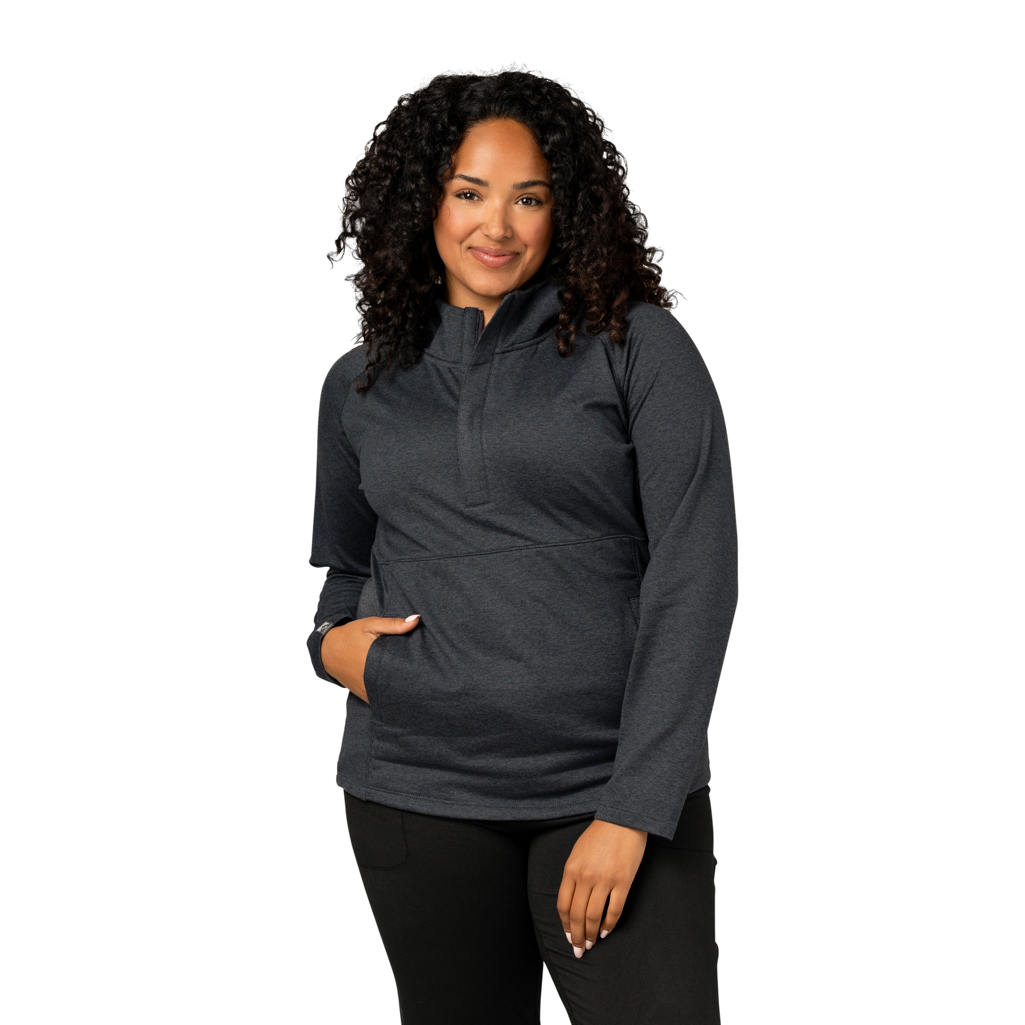 Women's Sidekick Super Soft Midweight Hooded Quarter Zip - SALE