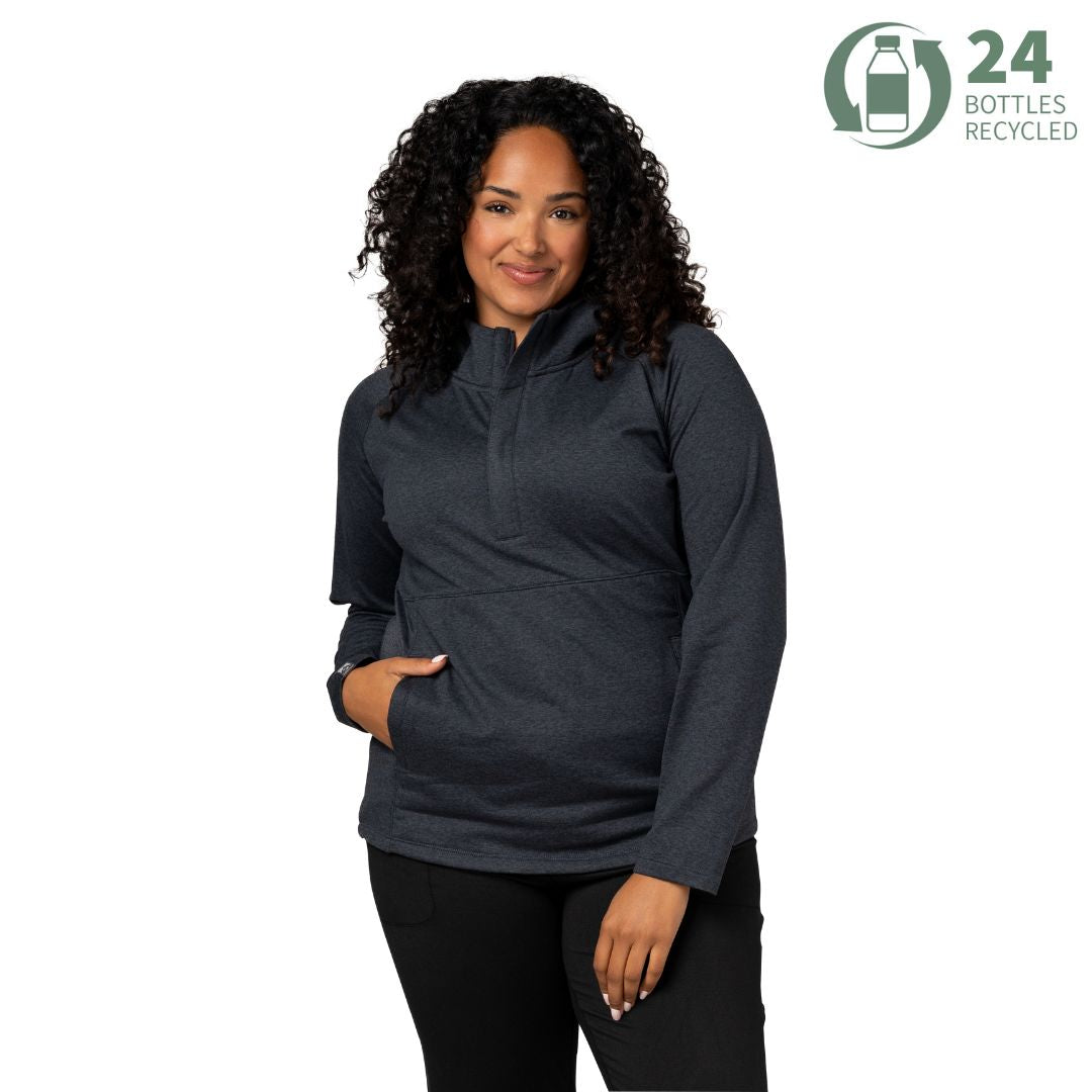Women's Sidekick Super Soft Midweight Hooded Quarter Zip - SALE