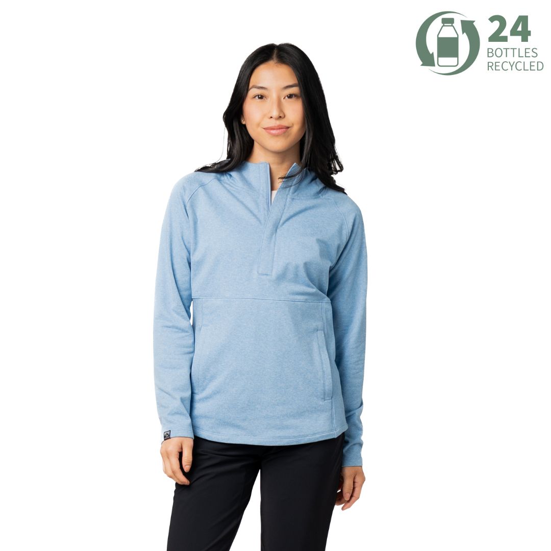 Women's Sidekick Super Soft Midweight Hooded Quarter Zip - SALE