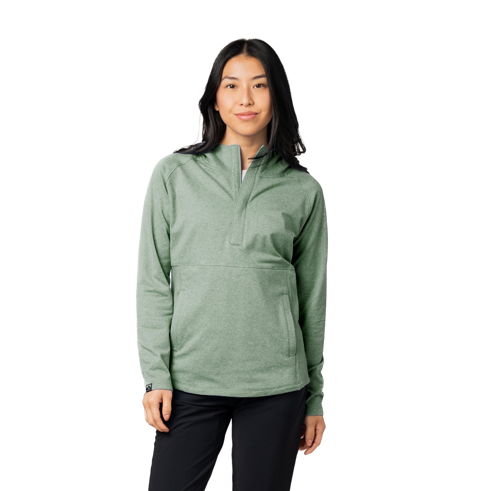 Women's Sidekick Super Soft Midweight Hooded Quarter Zip – Storm