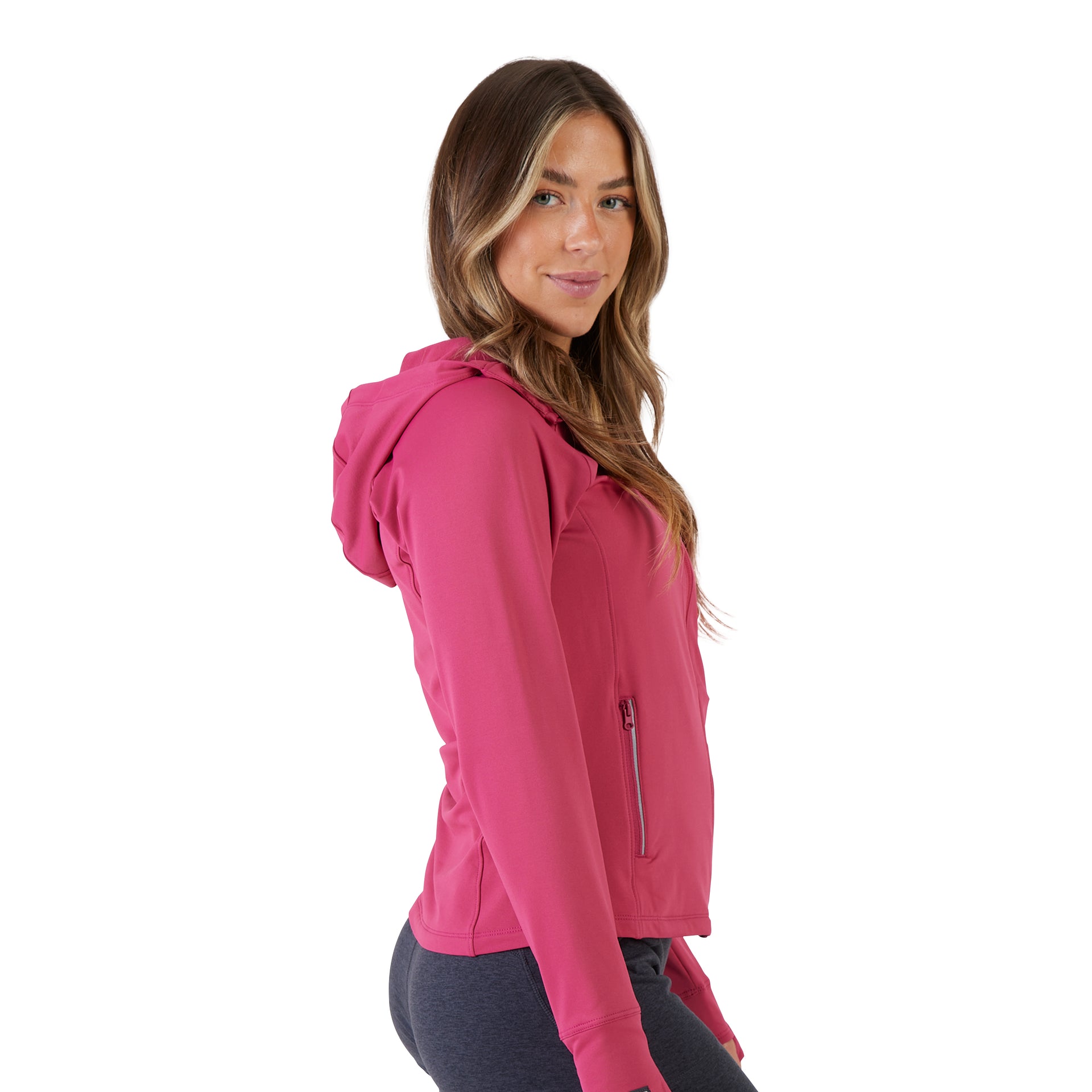 River Trail Sunset Full Zip Hoodie for Women