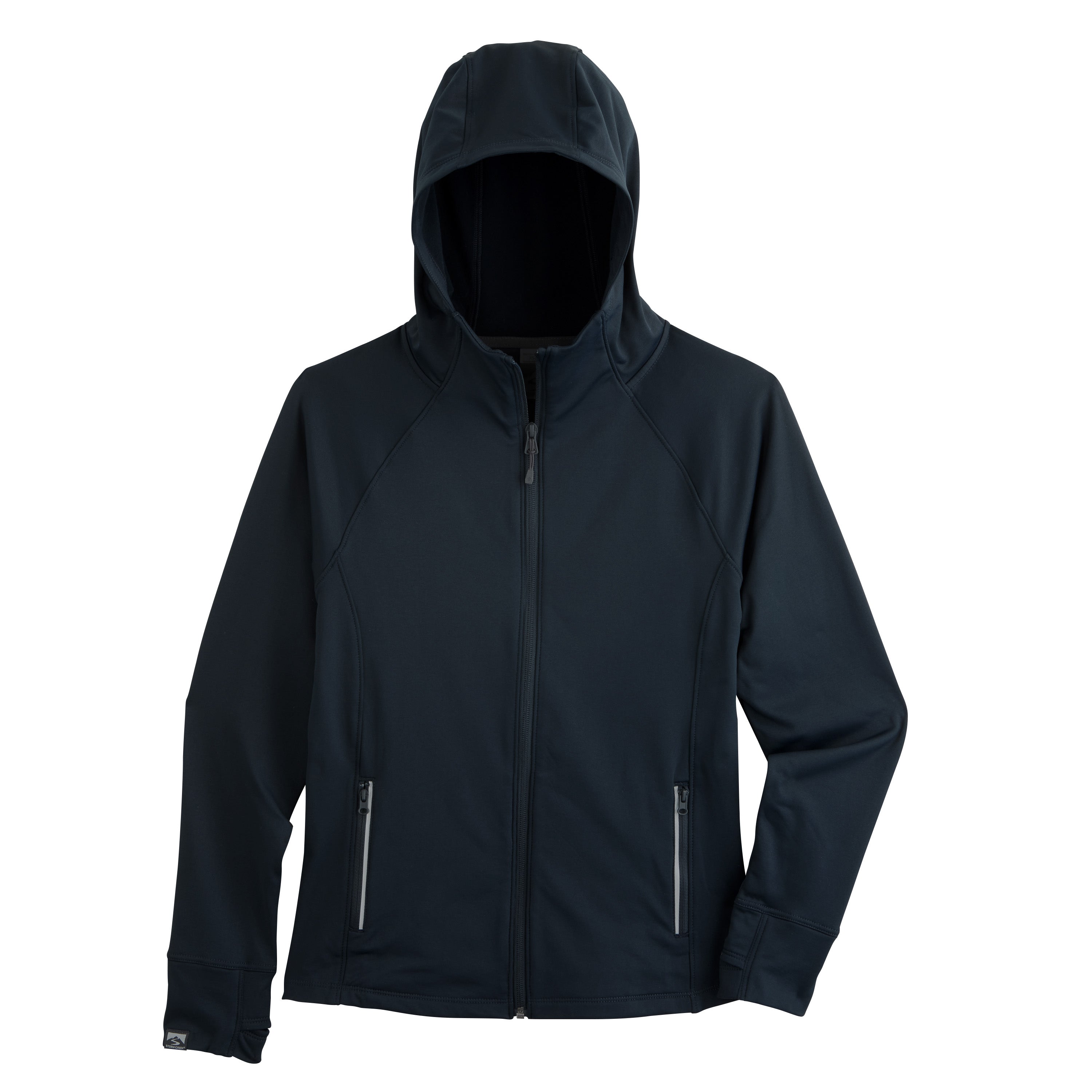 ウォーキング・ランニングウェア answer4 PowerGridFull-ZipHoodie XS BLACK Women's Velocity 4-Way Stretch Performance Full Zip Hoodie – Storm