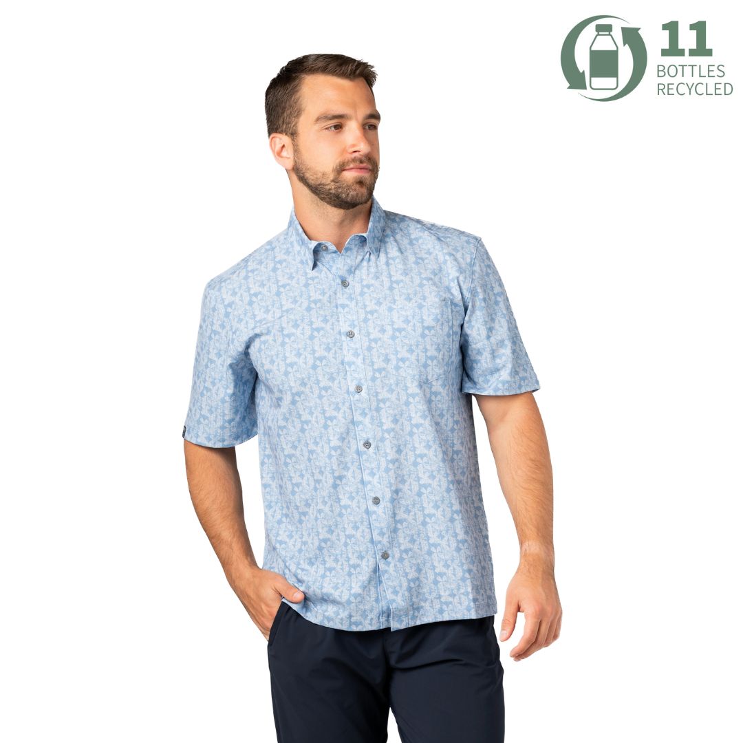 Men's Enthusiast 4-Way Stretch Printed Short Sleeve Outdoor Shirt