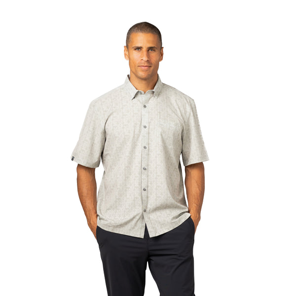 Men's Enthusiast 4-Way Stretch Printed Short Sleeve Outdoor Shirt - SALE