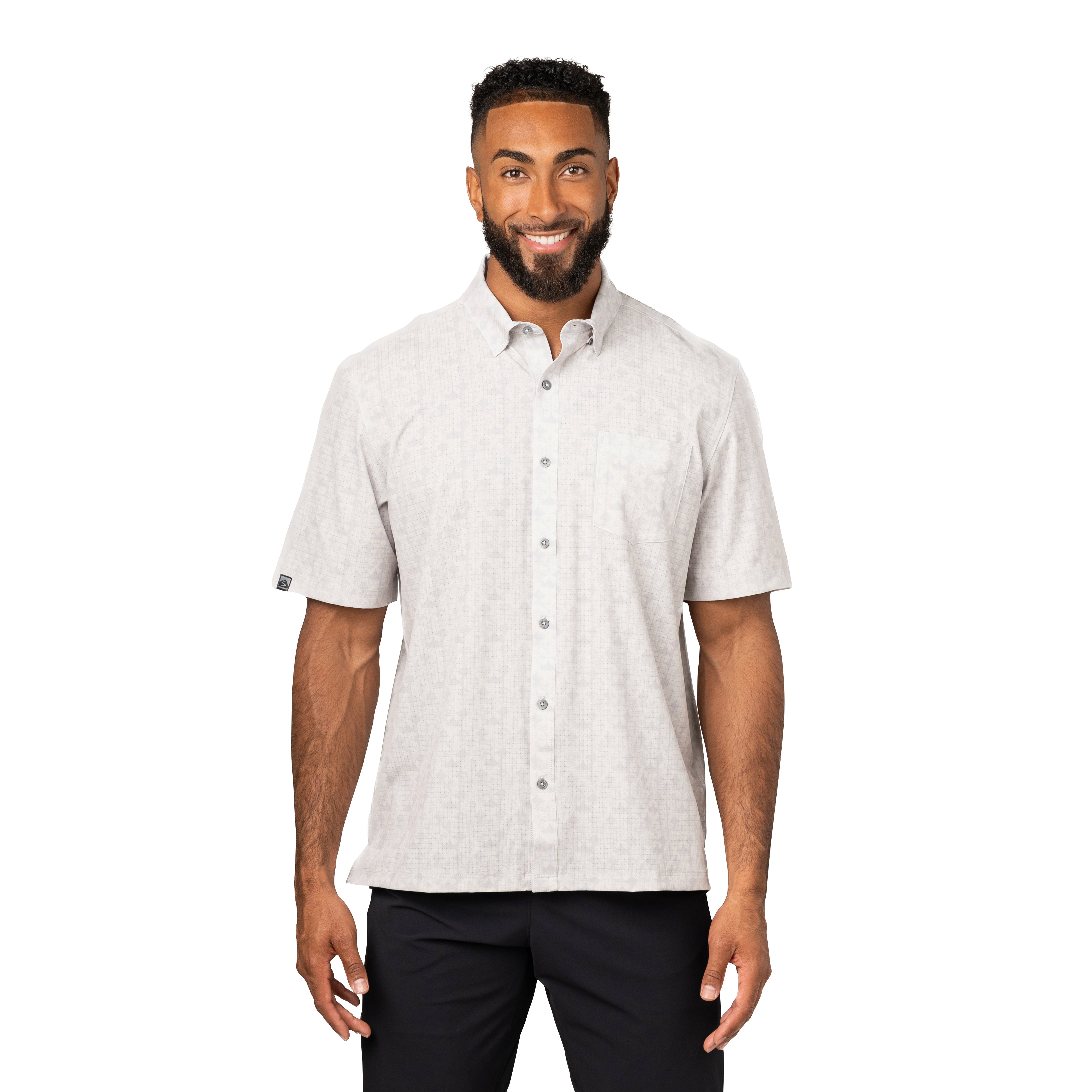 Men's Enthusiast 4-Way Stretch Printed Short Sleeve Outdoor Shirt