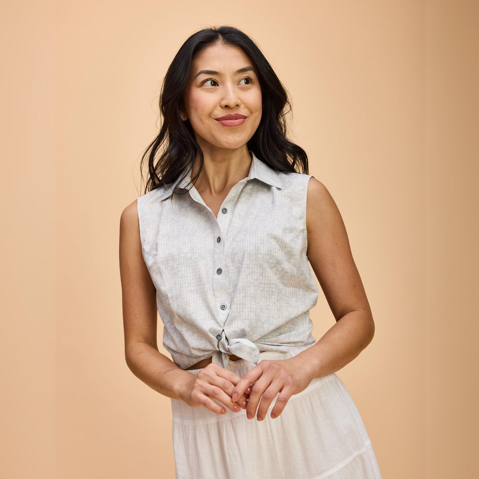 Women's Enthusiast 4-Way Stretch Printed Sleeveless Outdoor Shirt - SALE