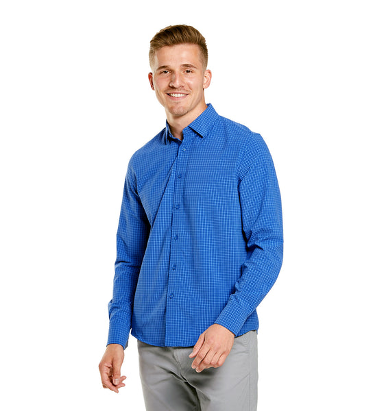 Men's Influencer 4-Way Stretch Microplaid Woven Shirt - SALE