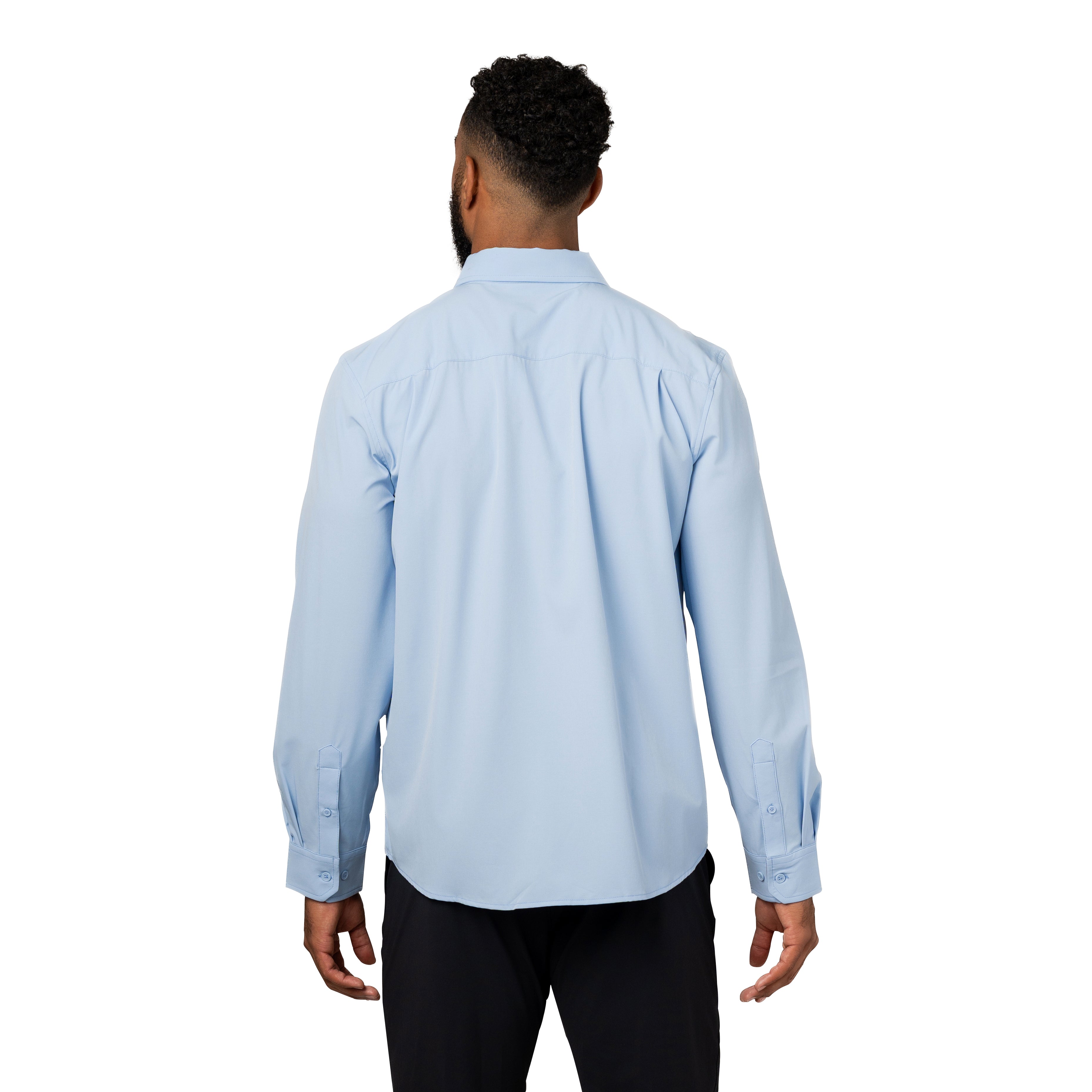 Men's Influencer 4-Way Stretch Solid Woven Shirt – Storm Creek