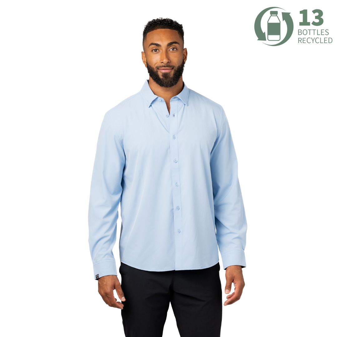 Men's Influencer 4-Way Stretch Solid Woven Shirt – Storm Creek