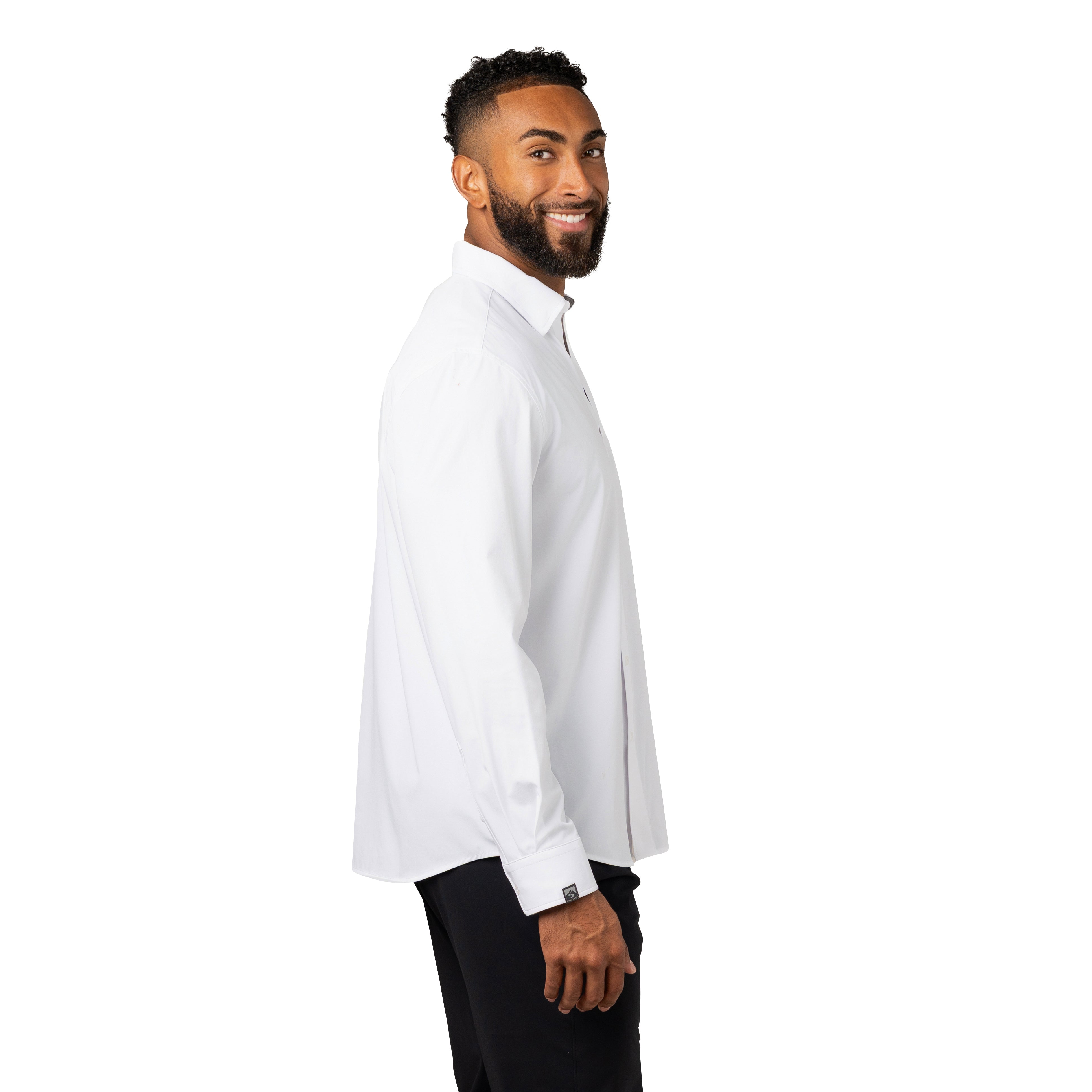 Men's Influencer 4-Way Stretch Solid Woven Shirt – Storm Creek