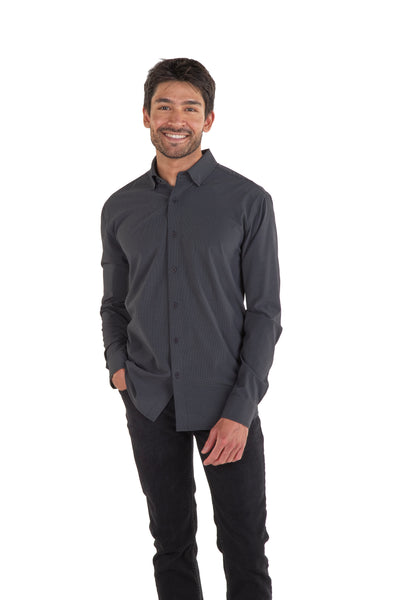 Men's Influencer 4-Way Stretch Windowpane Woven Shirt - SALE