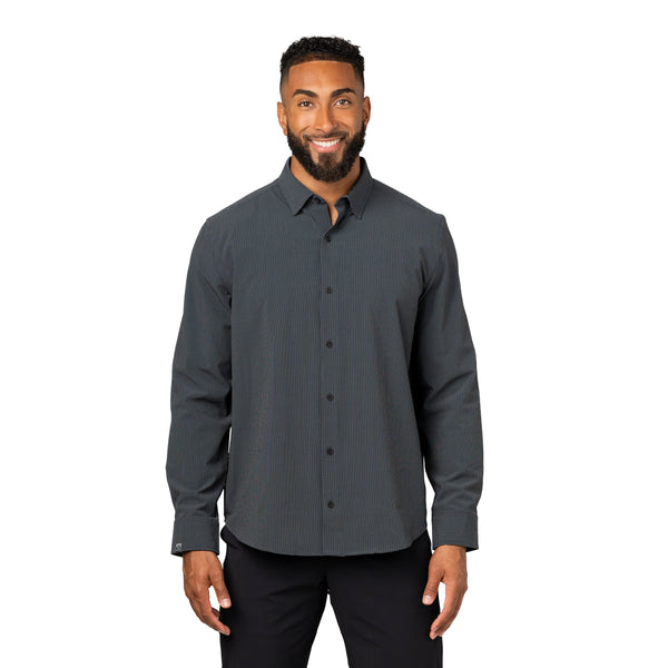 Men's Influencer 4-Way Stretch Windowpane Woven Shirt - SALE