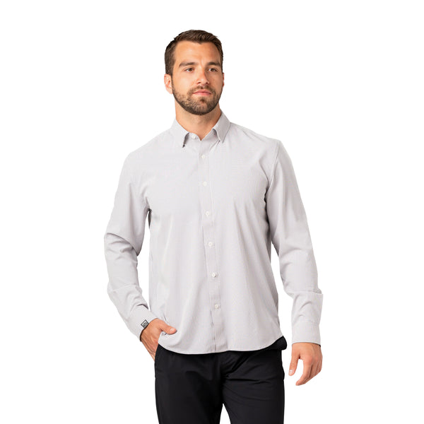 Men's Influencer 4-Way Stretch Windowpane Woven Shirt - SALE