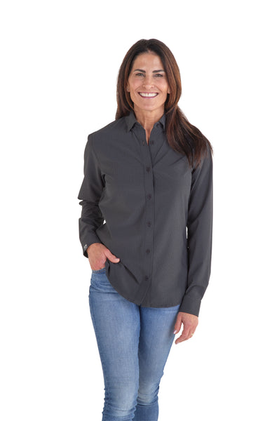 Women's Influencer 4-Way Stretch Windowpane Woven Shirt - SALE