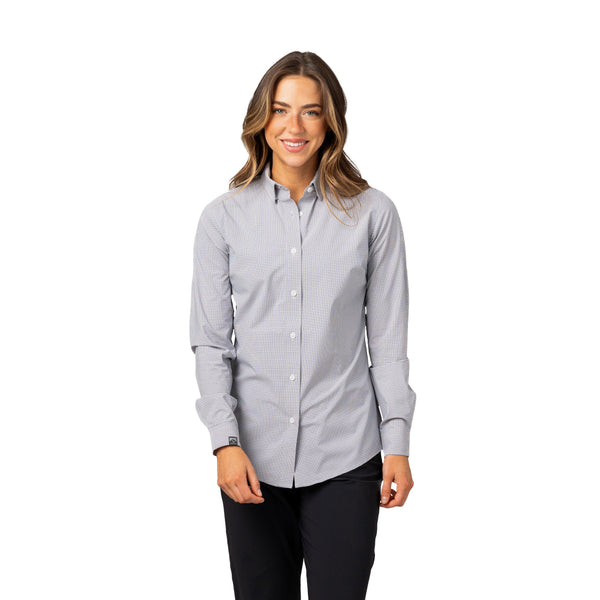 Women's Influencer 4-Way Stretch Windowpane Woven Shirt - SALE