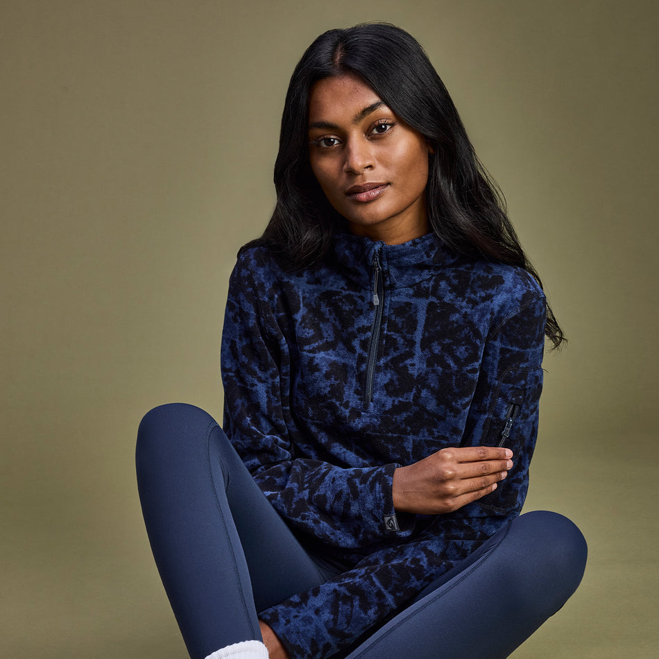 Women's Fireside Fleece Printed Microfleece Quarter Zip