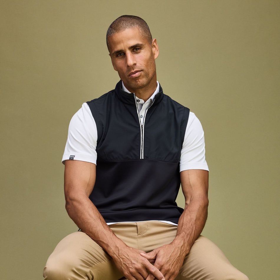 Men's Tiebreaker II Interlock Half Zip Vest