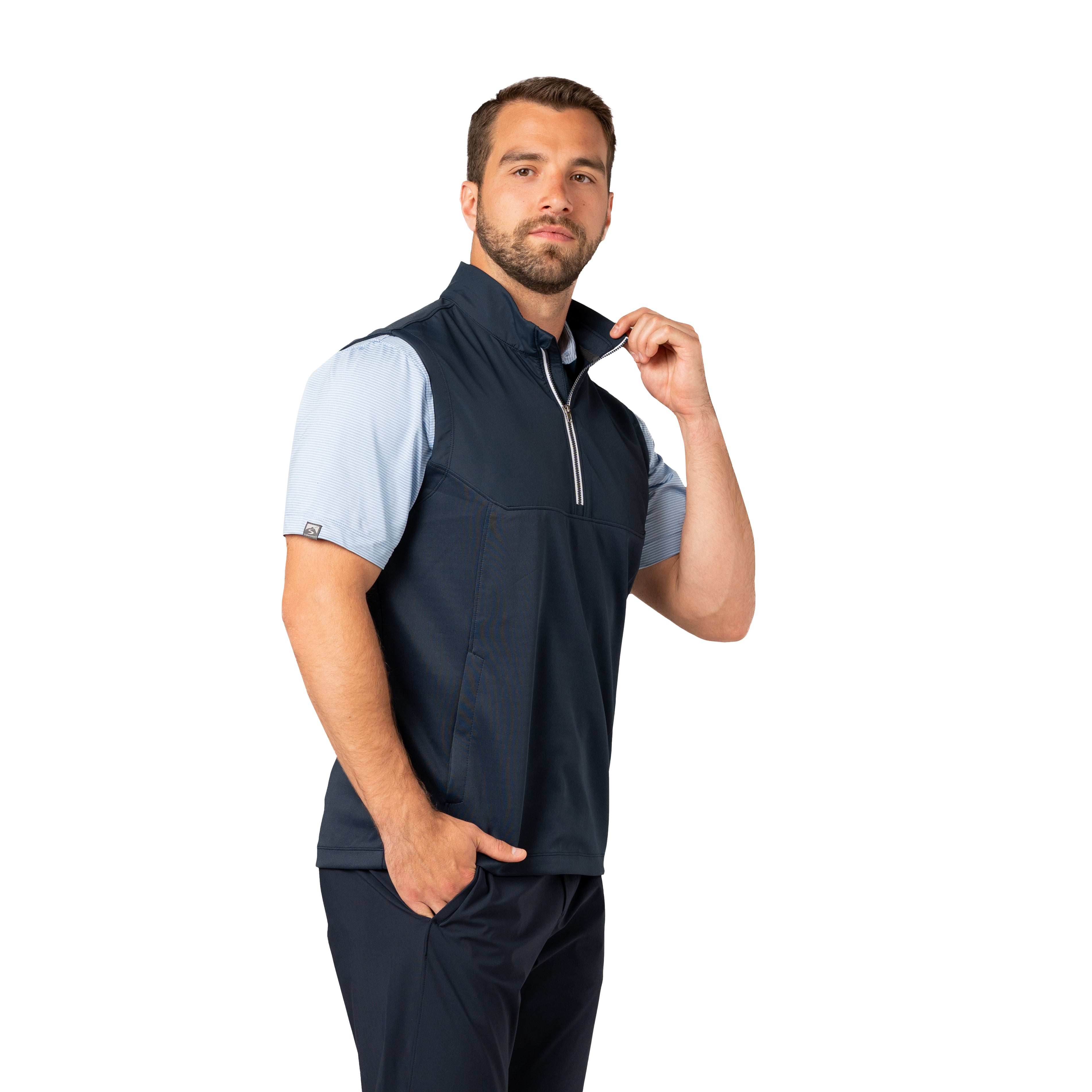 Men's Tiebreaker II Interlock Half Zip Vest – Storm Creek