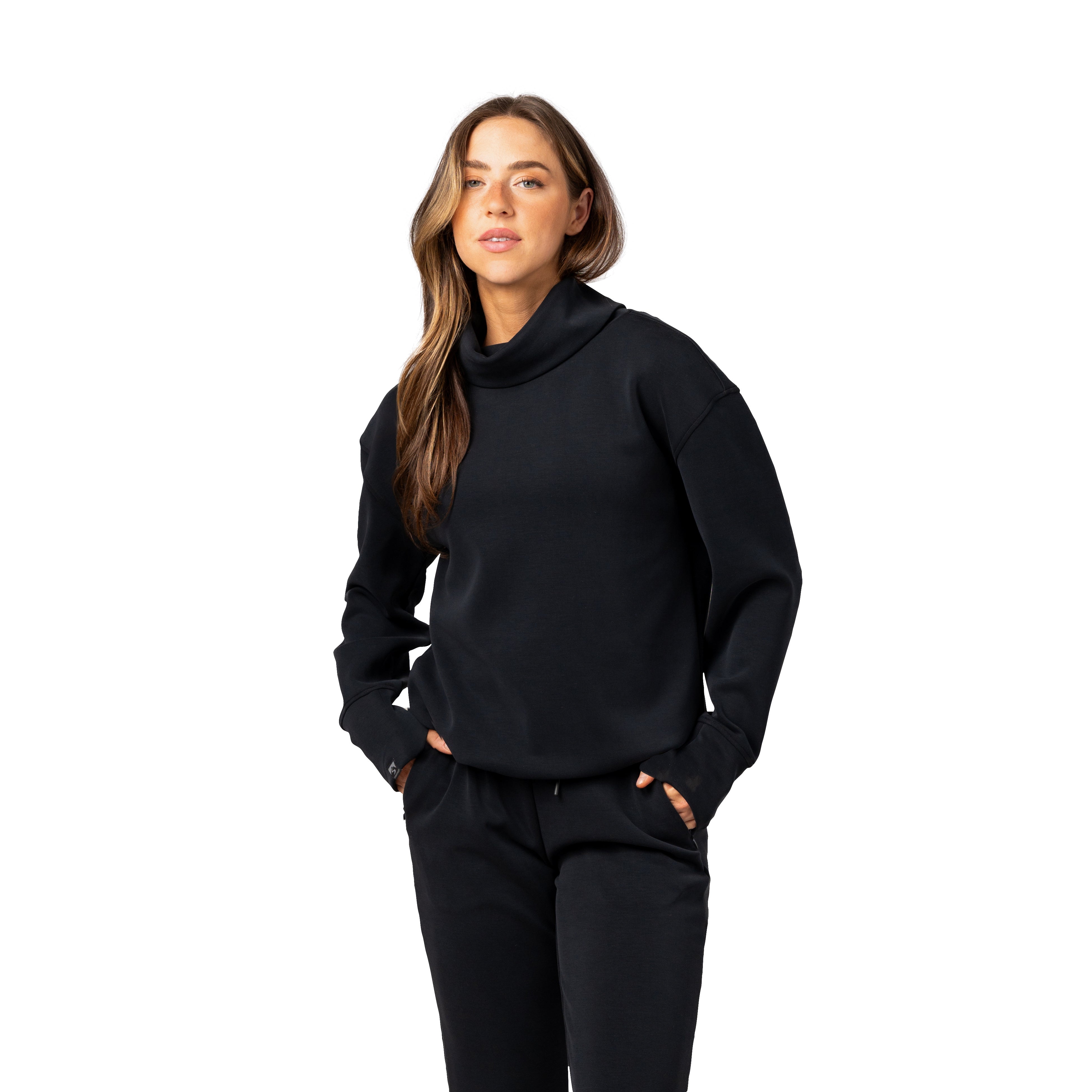 Women's Comfort Zone Super Soft Modal Blend Funnel Neck – Storm