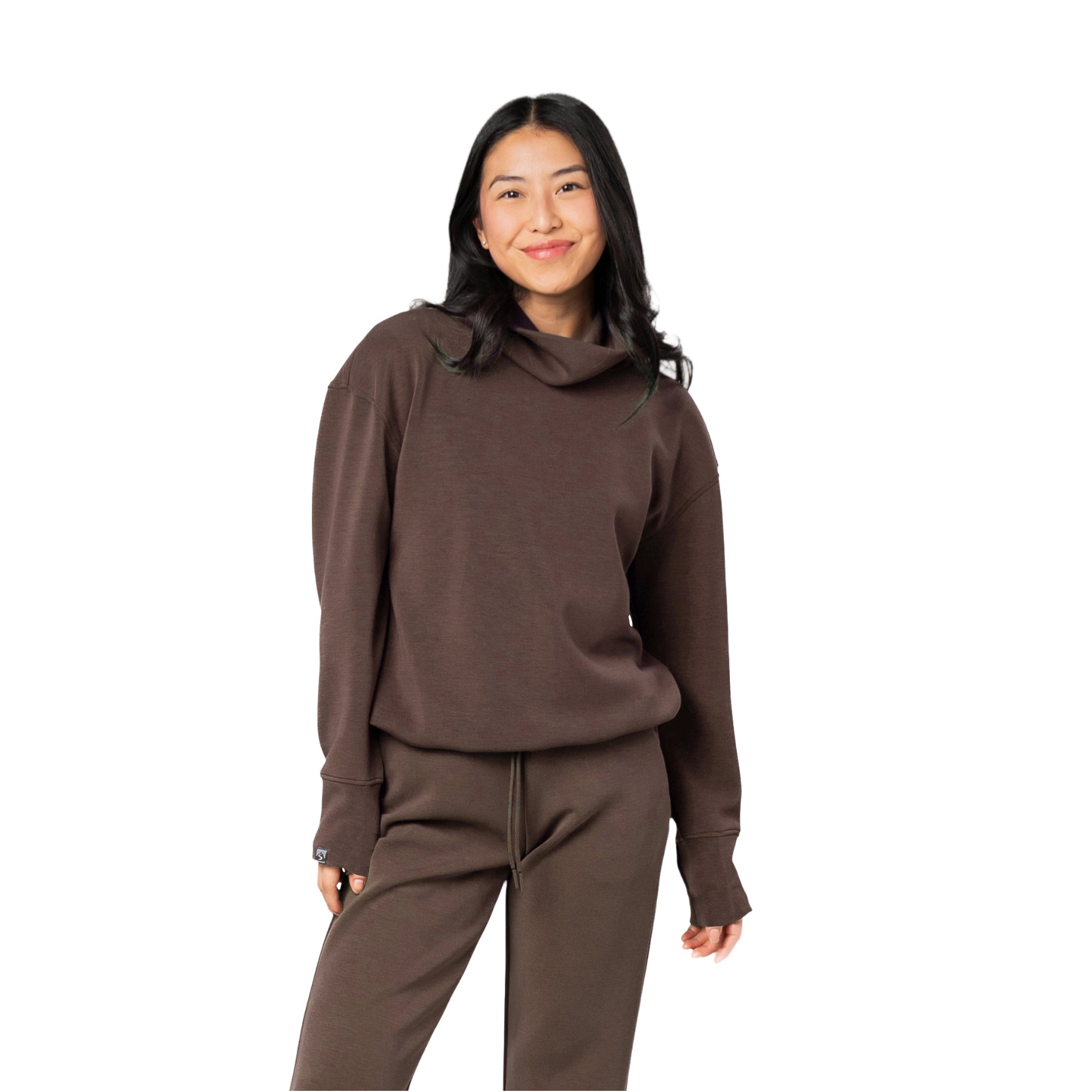 Women's Comfort Zone Super Soft Modal Blend Funnel Neck – Storm