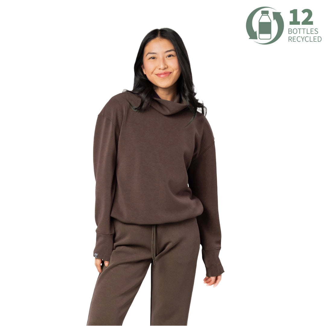 Women's Comfort Zone Super Soft Modal Blend Funnel Neck – Storm