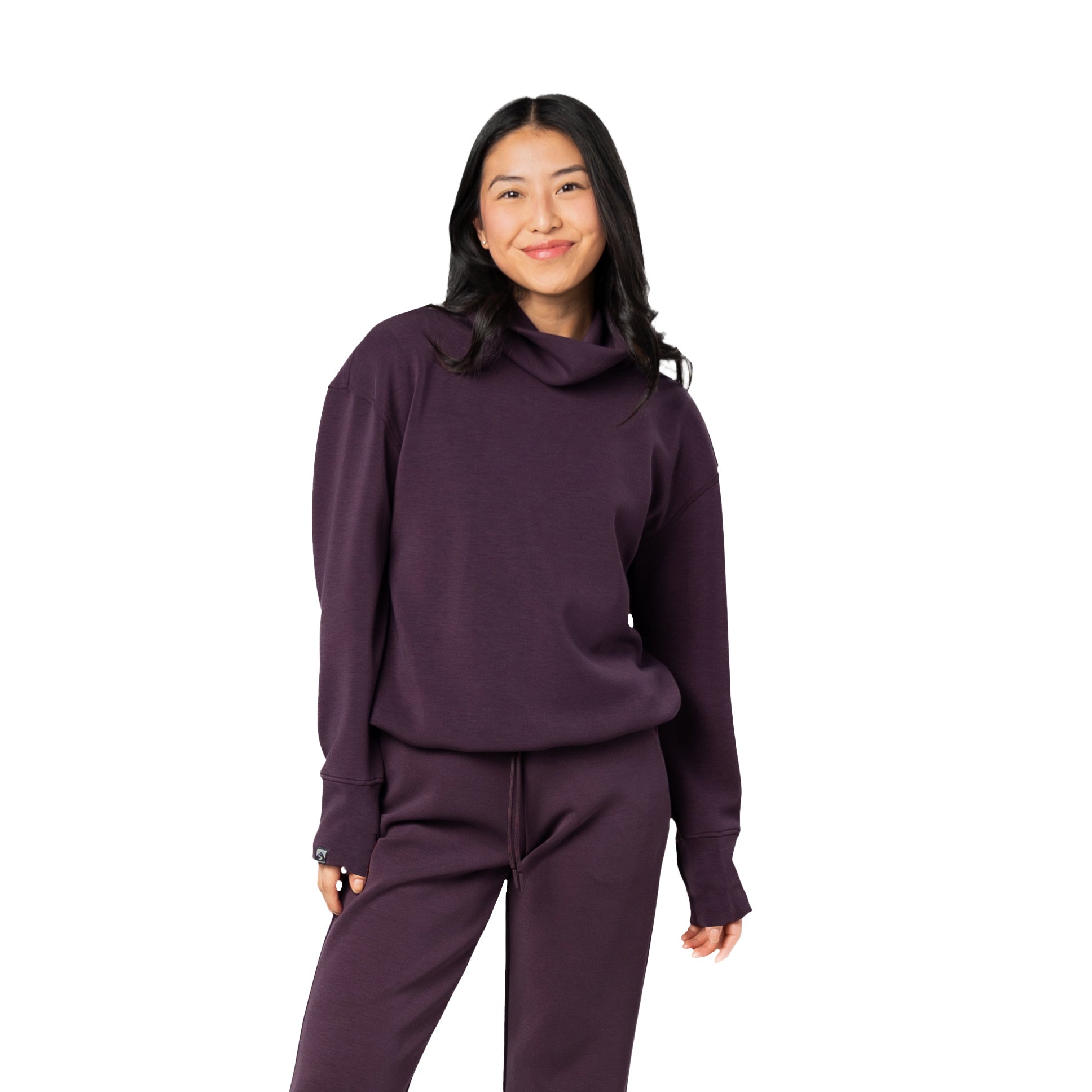 Women's Comfort Zone Super Soft Modal Blend Funnel Neck – Storm