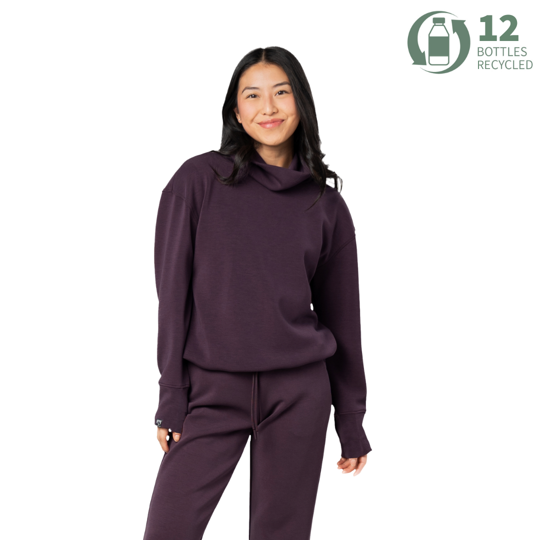 Women's Comfort Zone Super Soft Modal Blend Funnel Neck – Storm