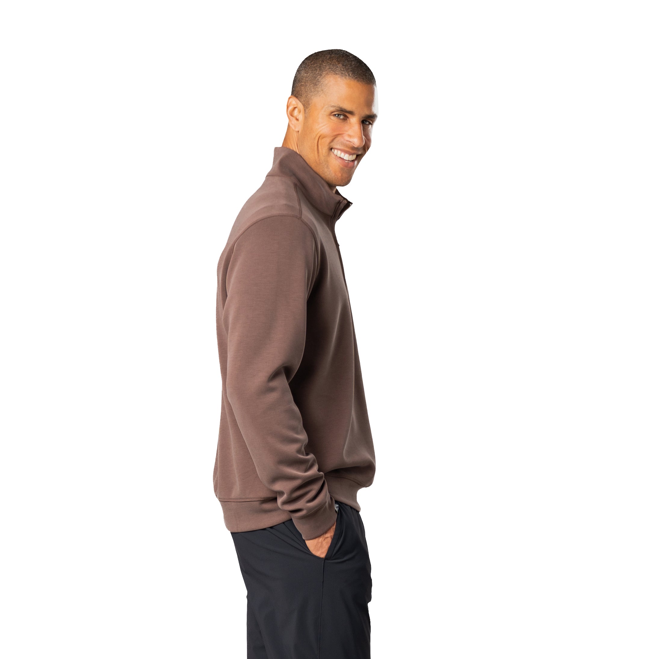 Men's Comfort Zone Super Soft Modal Blend Quarter Zip – Storm