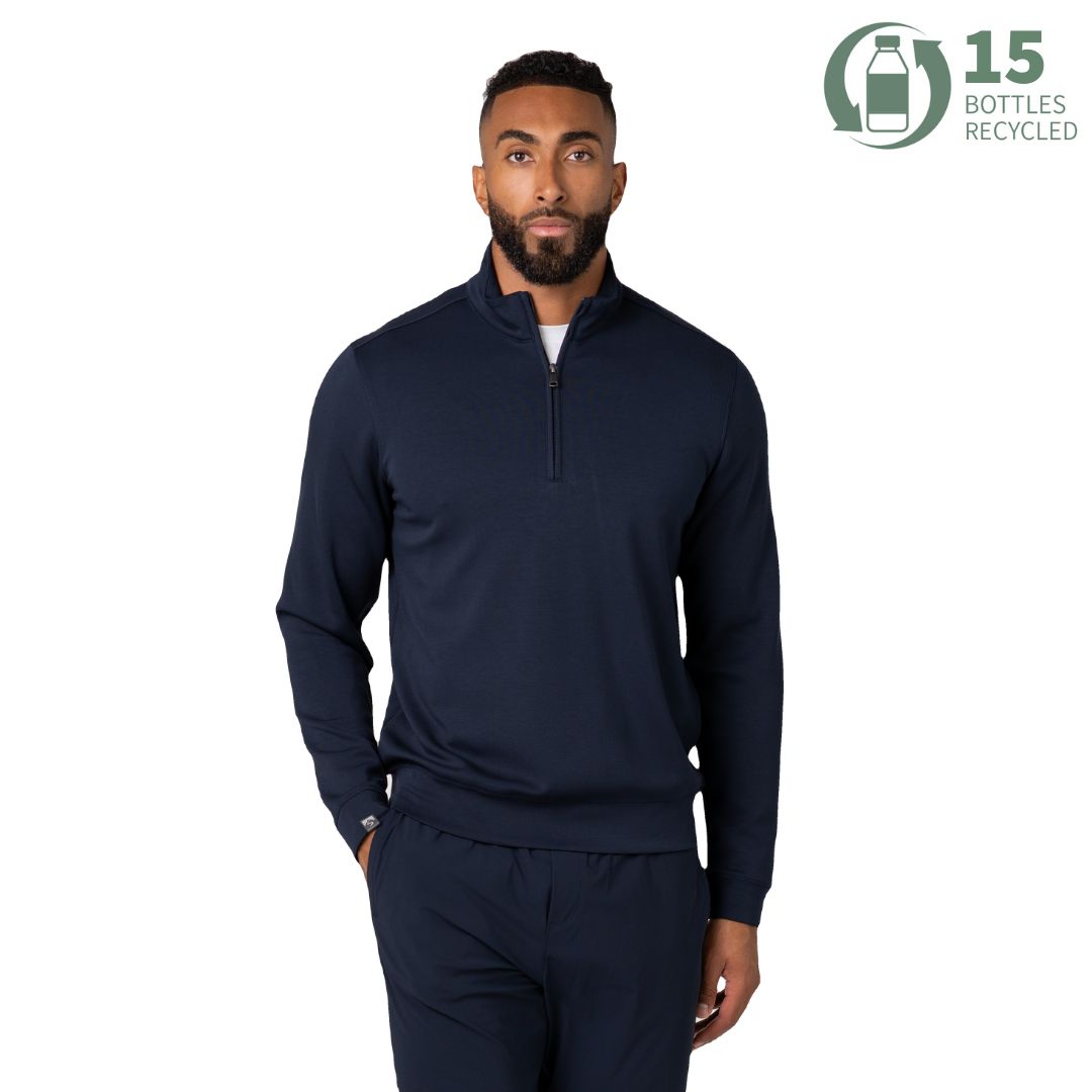 Men's Comfort Zone Super Soft Modal Blend Quarter Zip – Storm